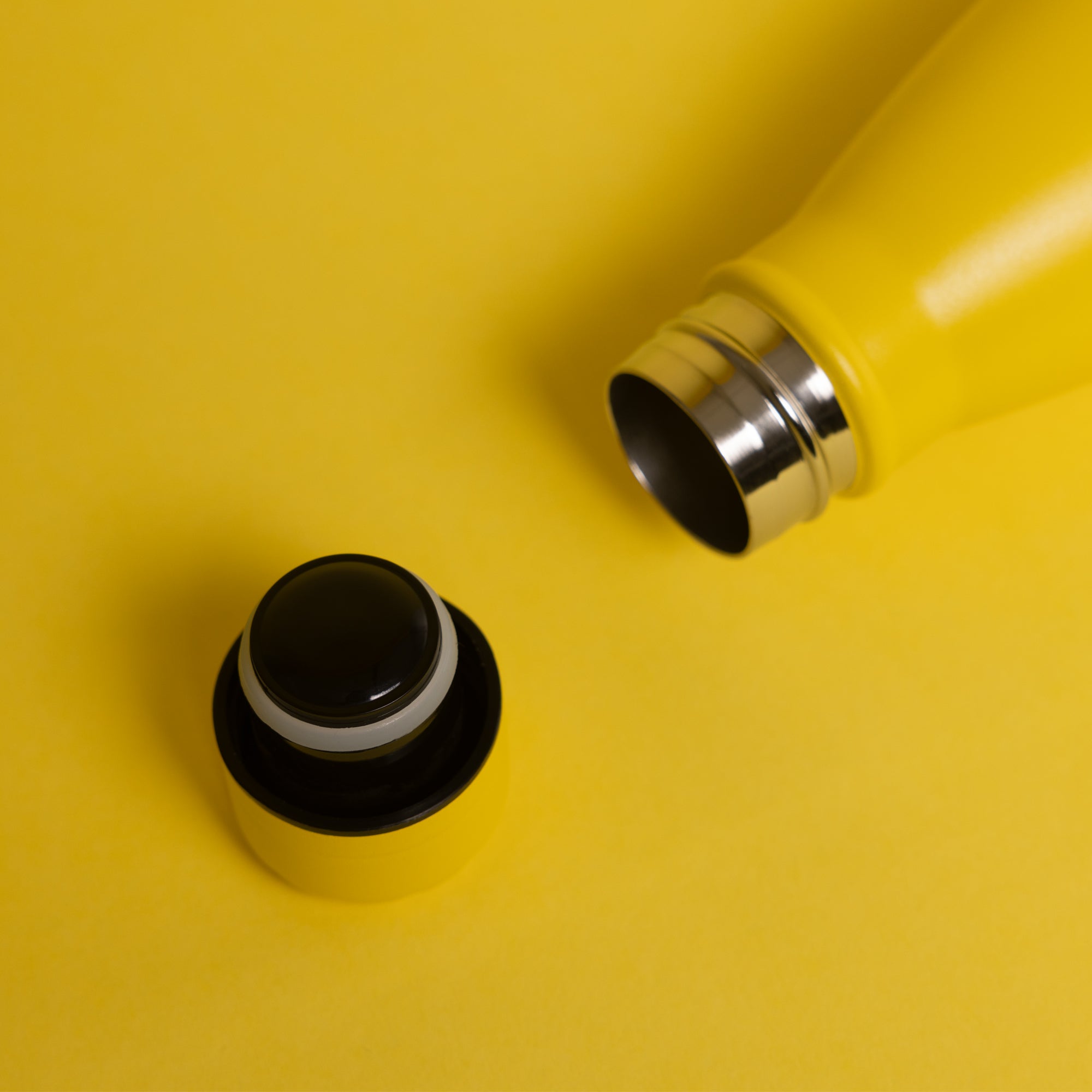 Yellow Versai Stainless Steel Water Bottle 500ml