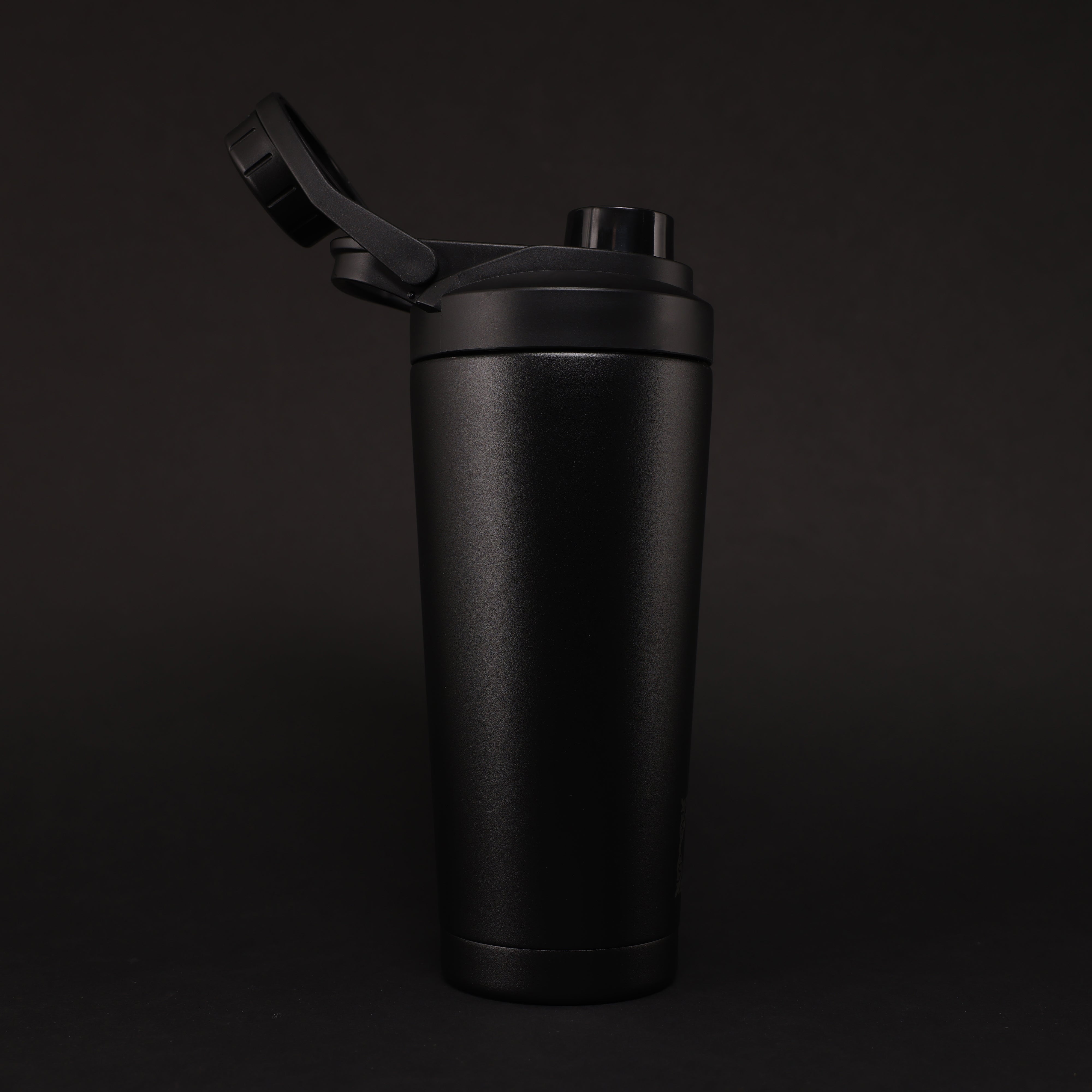 Versai Black Stainless Steel Protein Shaker 750ml