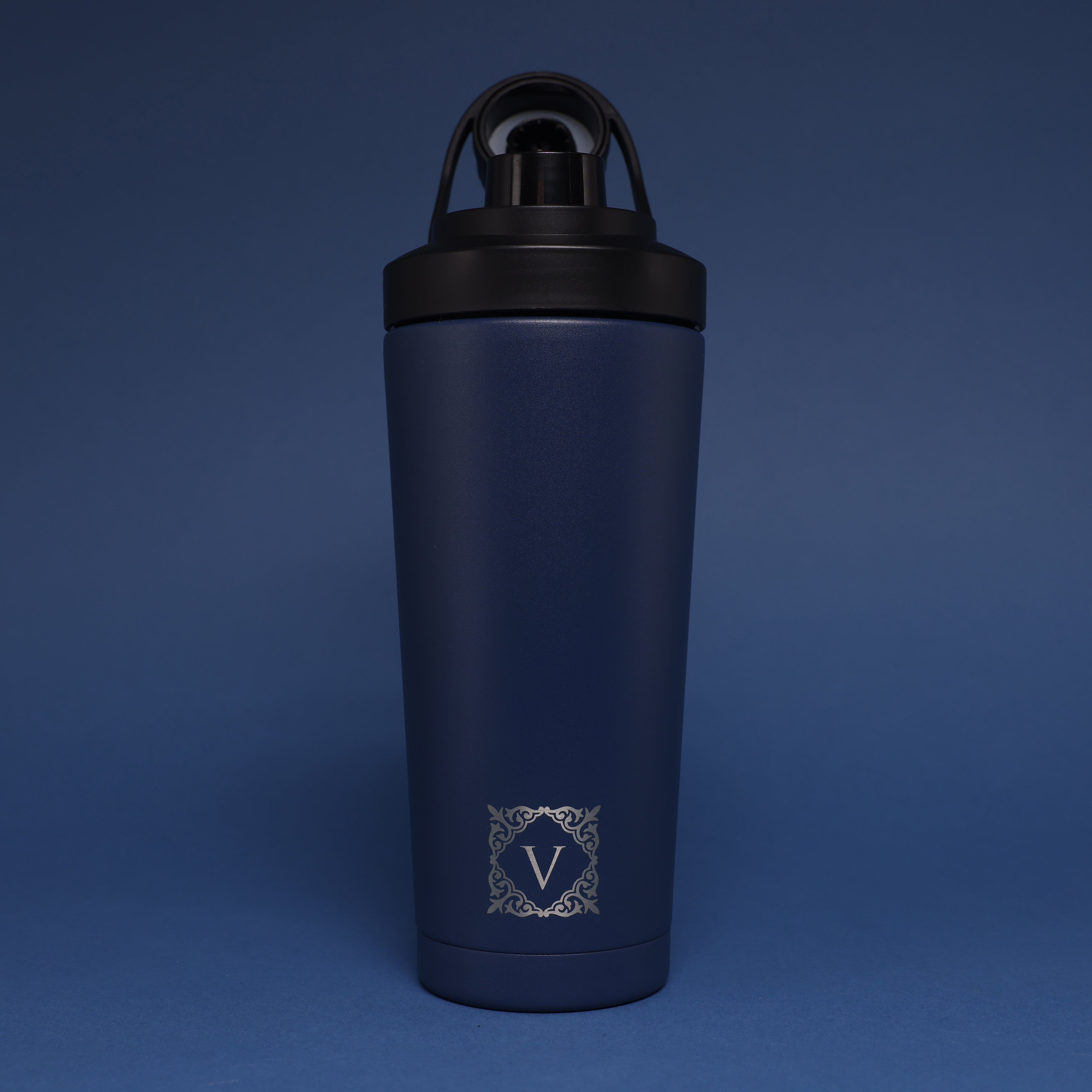 Versai Navy Stainless Steel Protein Shaker 750ml