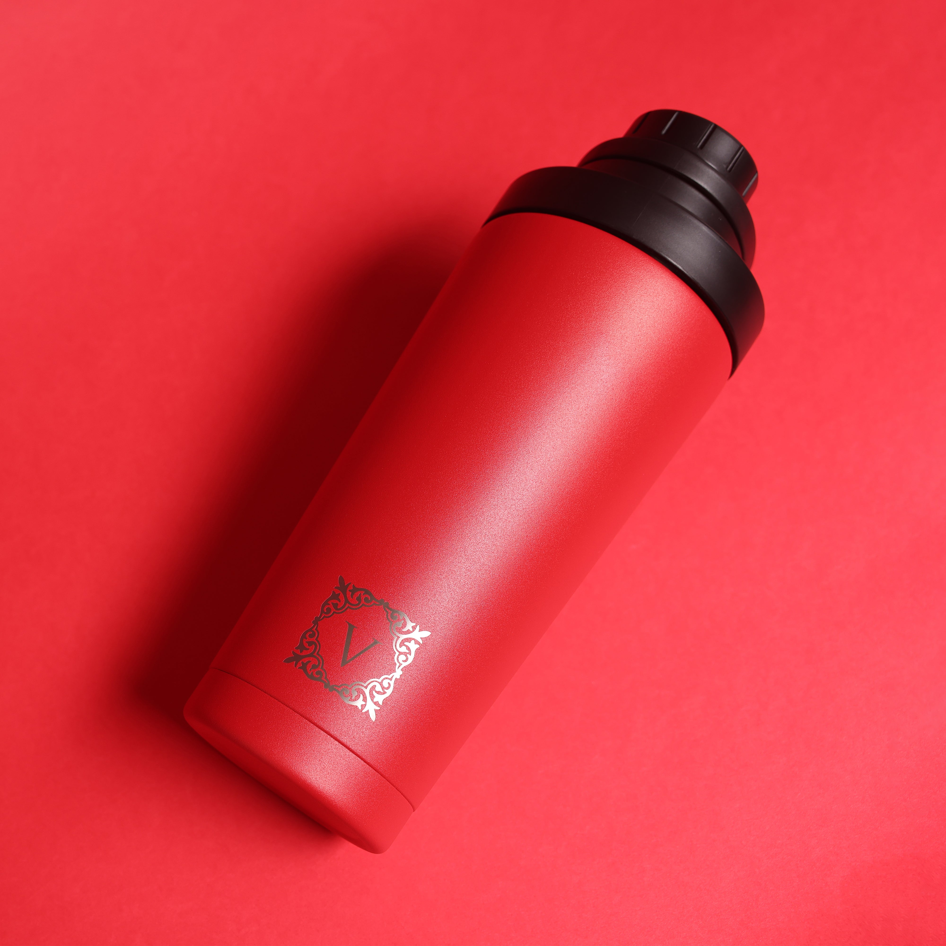 Versai Red Stainless Steel Protein Shaker 750ml