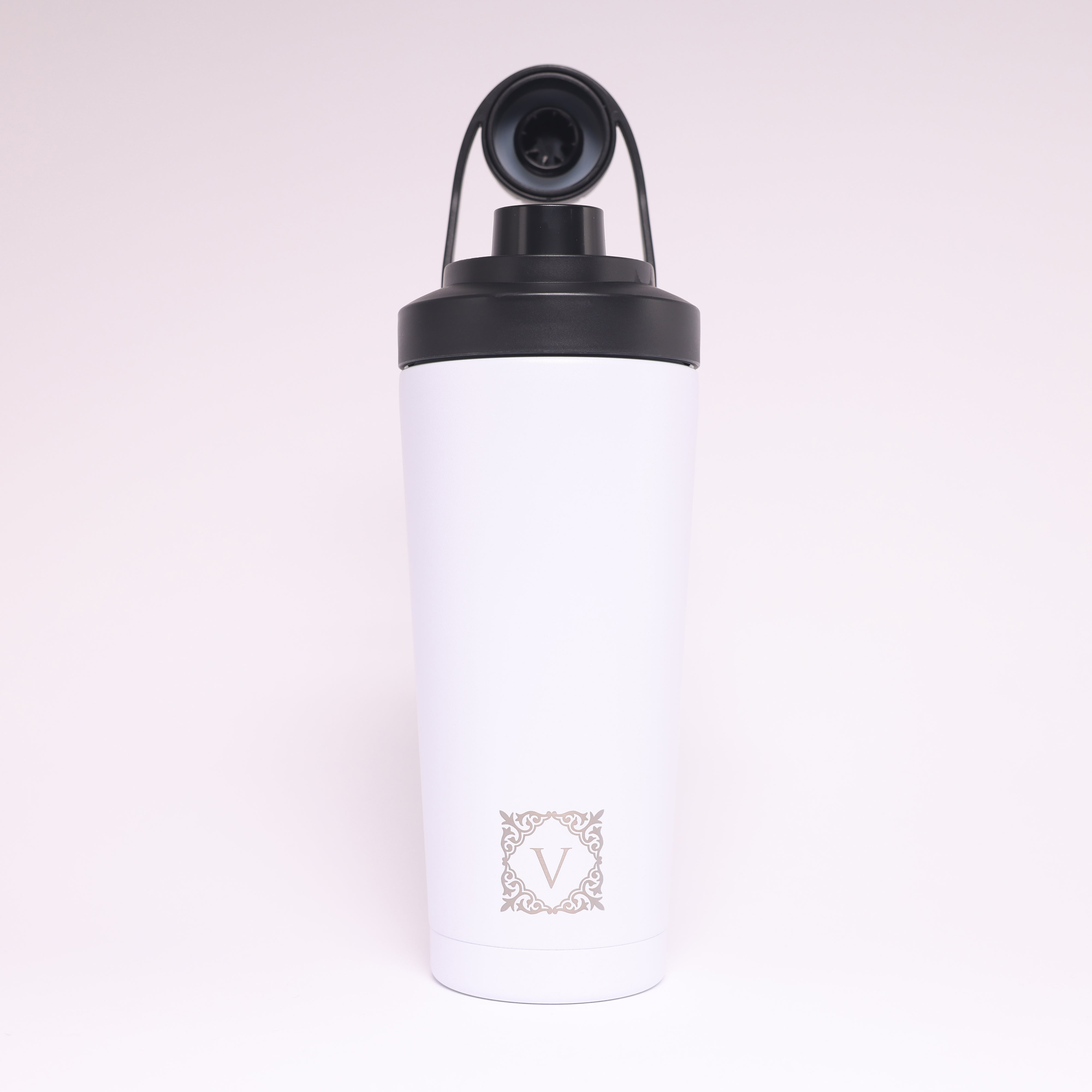 Versai White Stainless Steel Protein Shaker 750ml