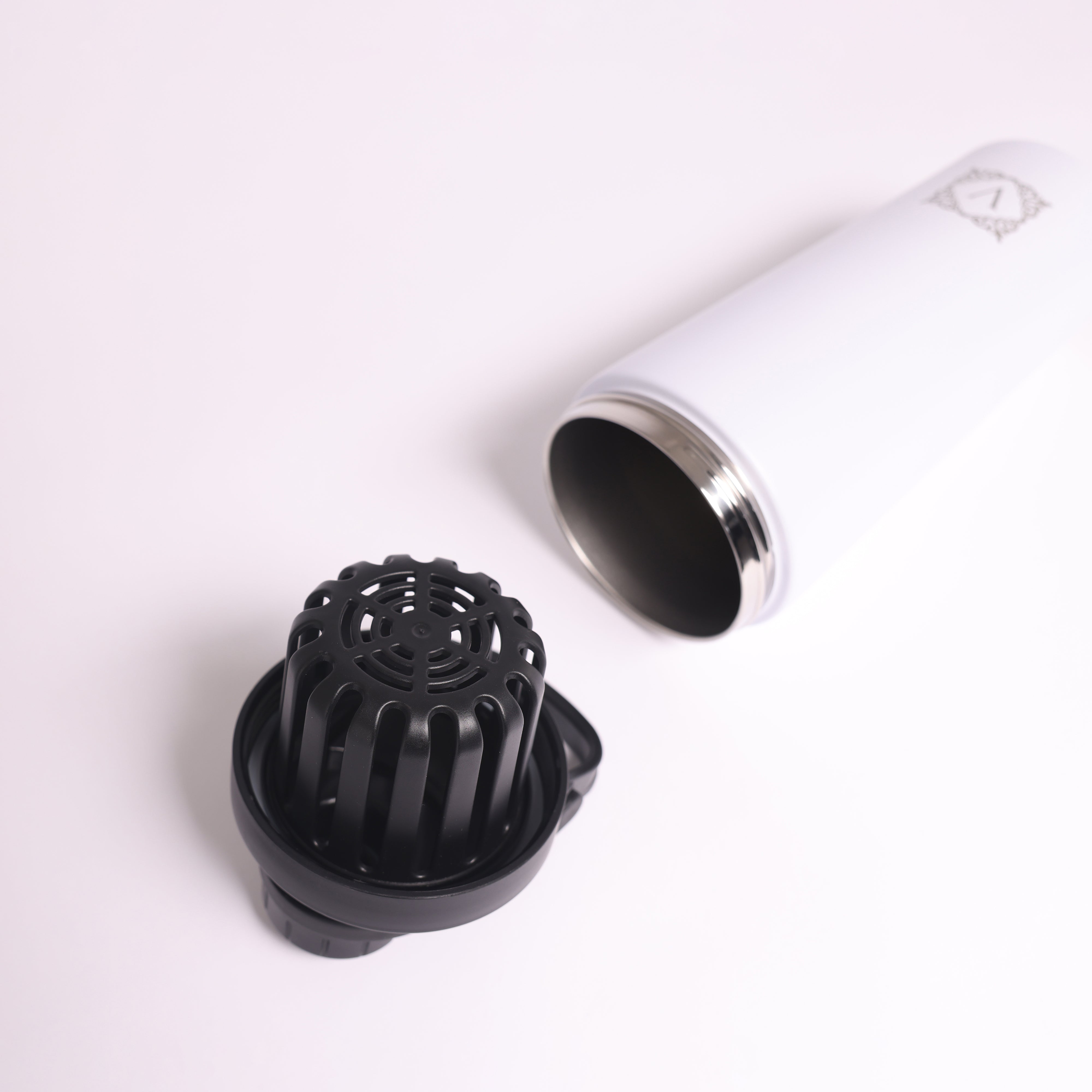 Versai White Stainless Steel Protein Shaker 750ml