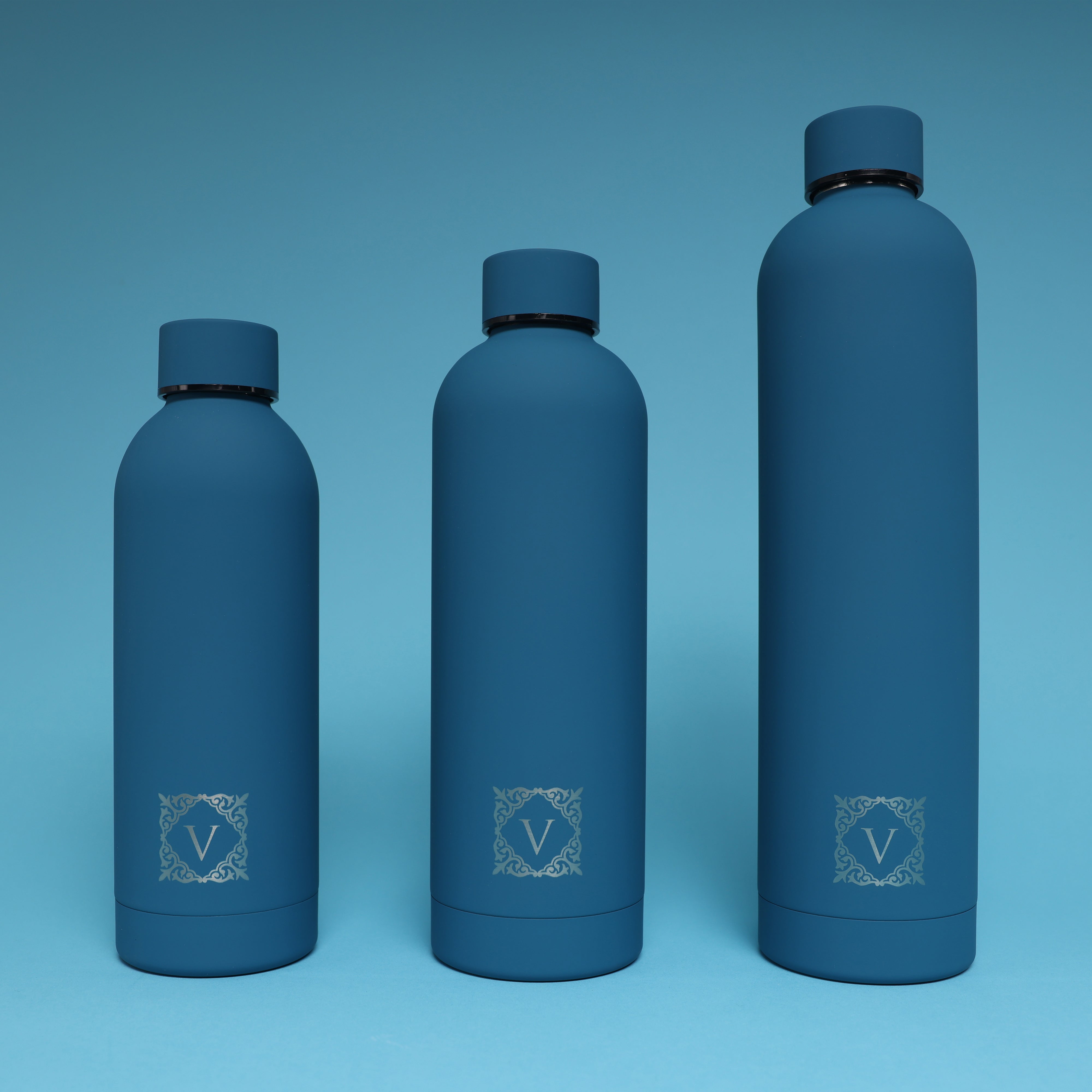 Versai Blue Stainless Steel Water Bottle 500ml - 750ml - 1L