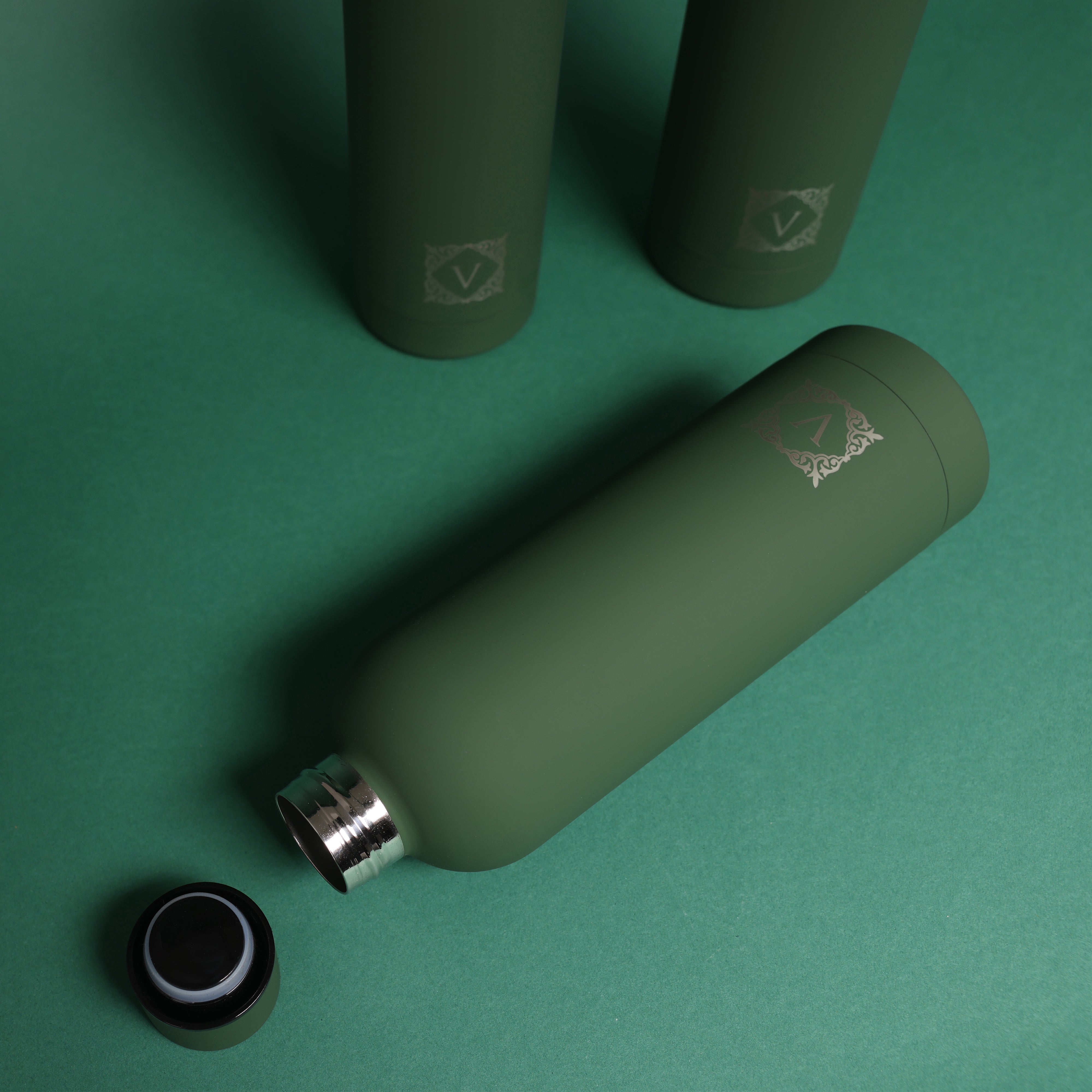 Versai Green Stainless Steel Water Bottle 500ml - 750ml - 1L