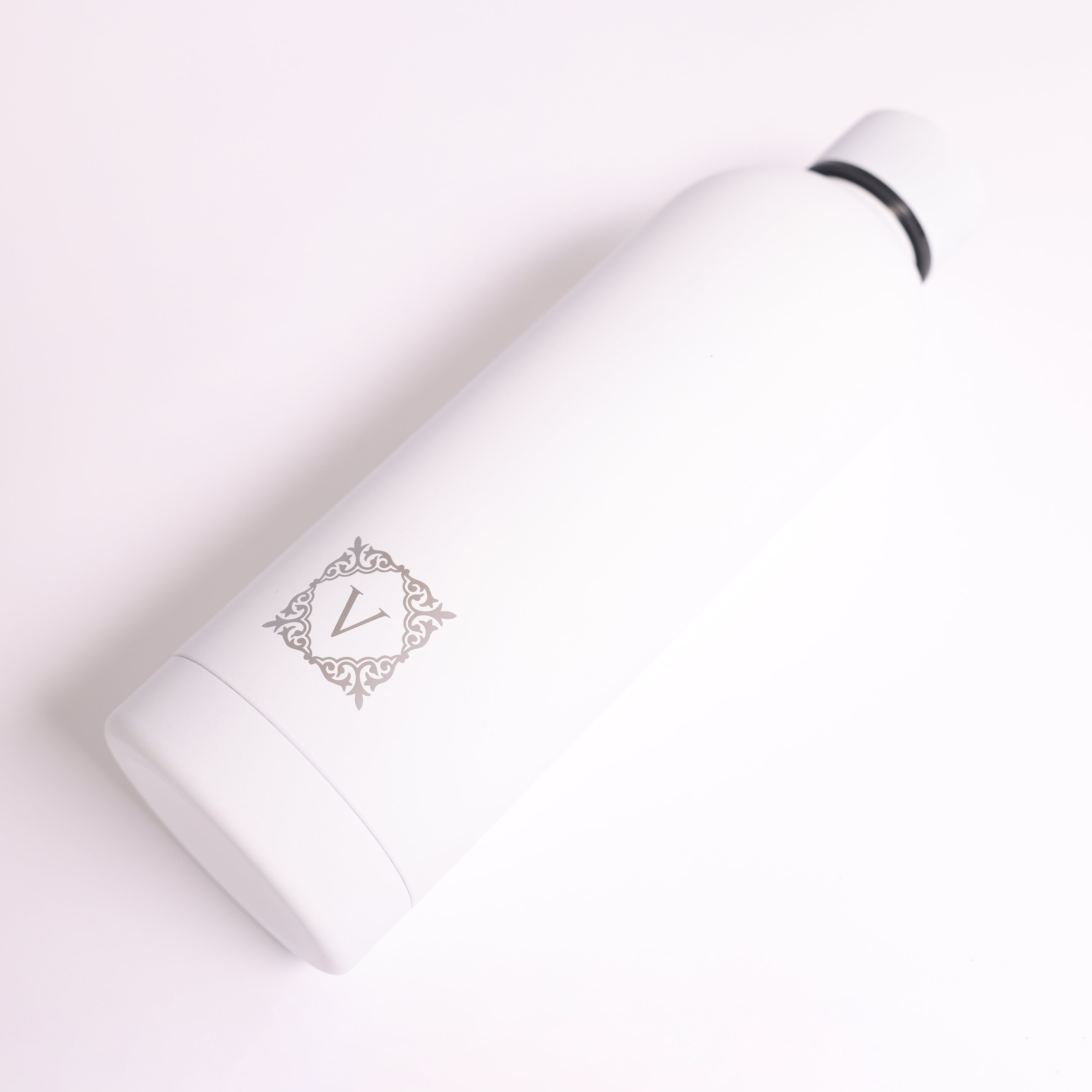 Versai White Stainless Steel Water Bottle 500ml - 750ml - 1L