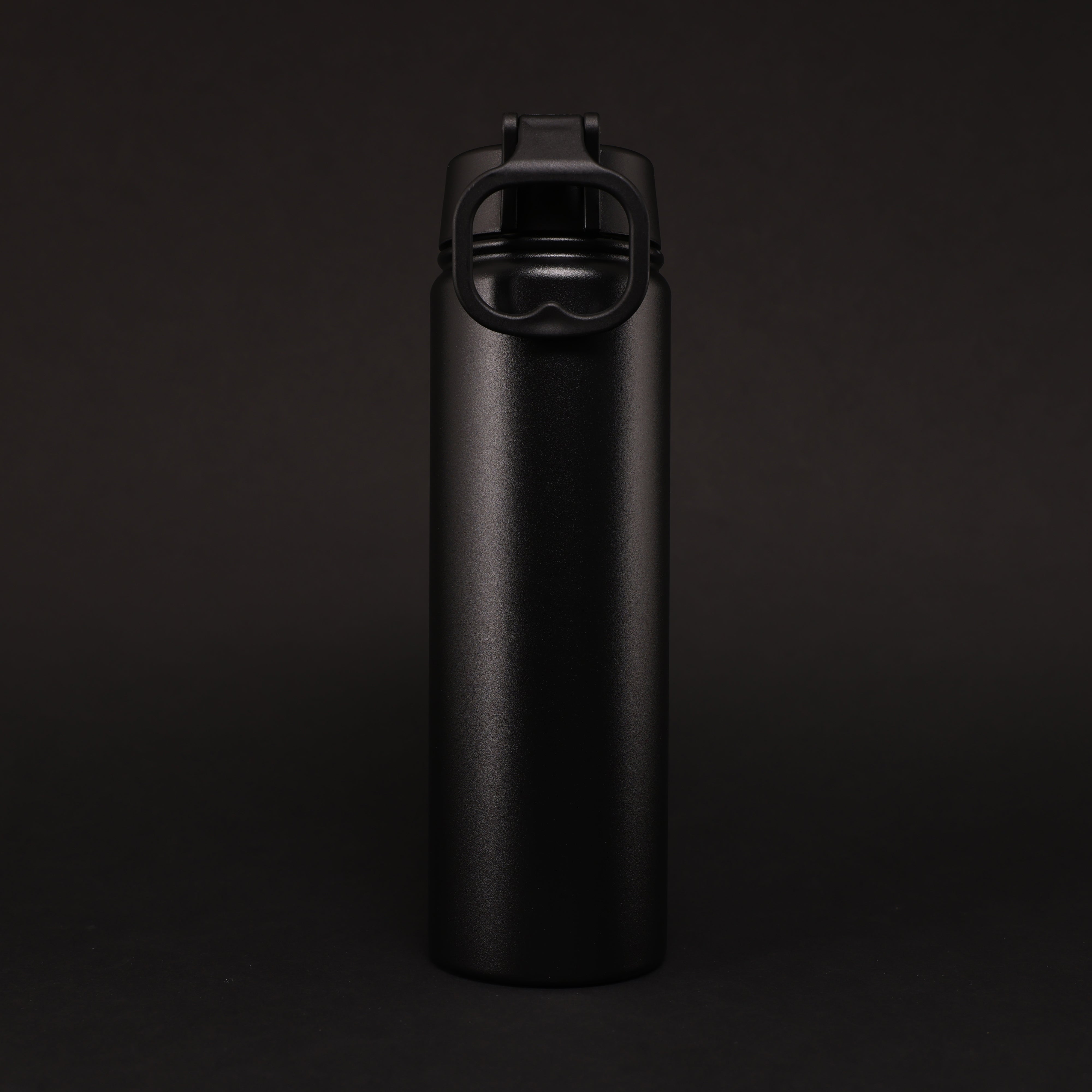 Versai Black Stainless Steel Straw Water Bottle (500ml / 650ml / 1L)
