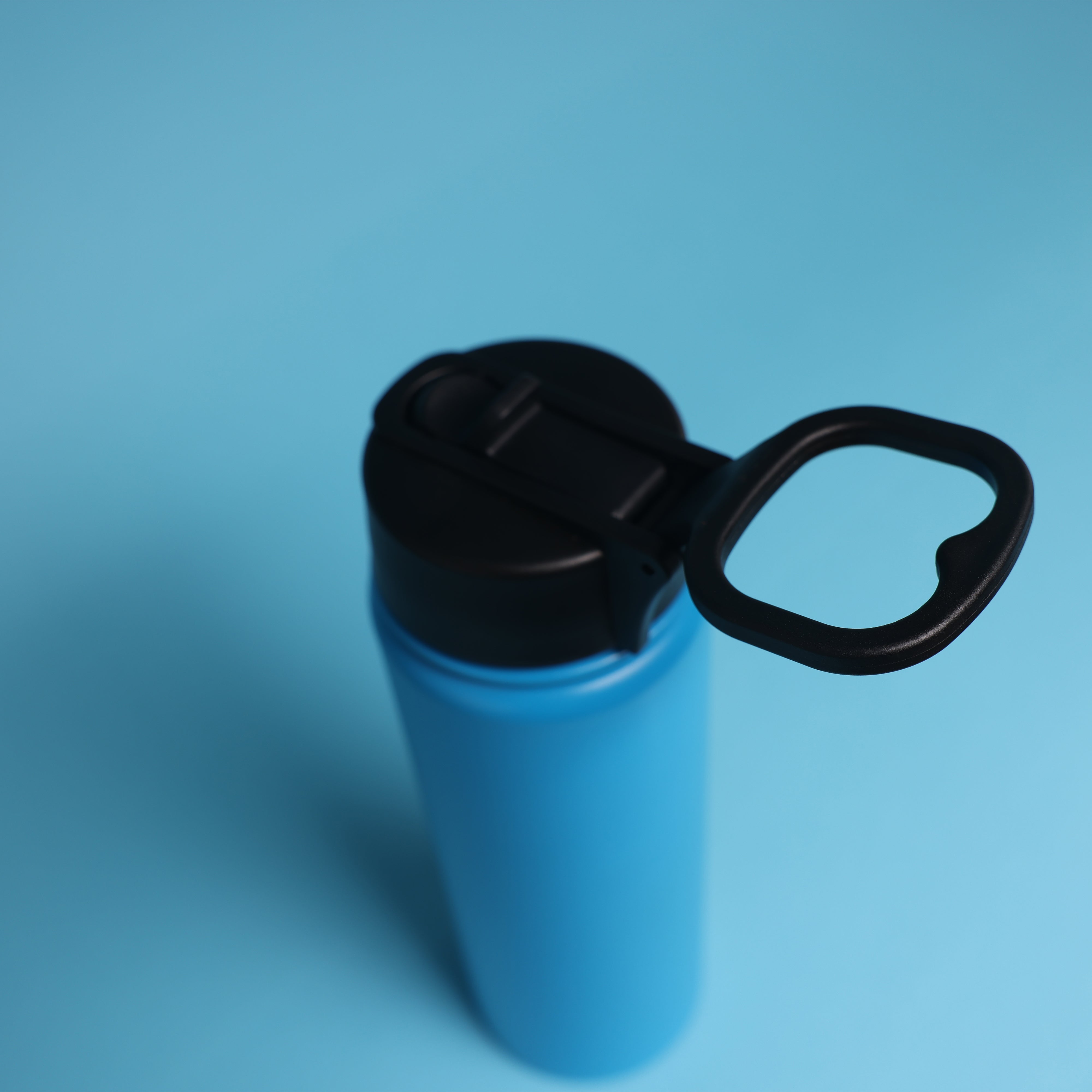 Versai Blue Stainless Steel Straw Water Bottle (500ml / 650ml / 1L)