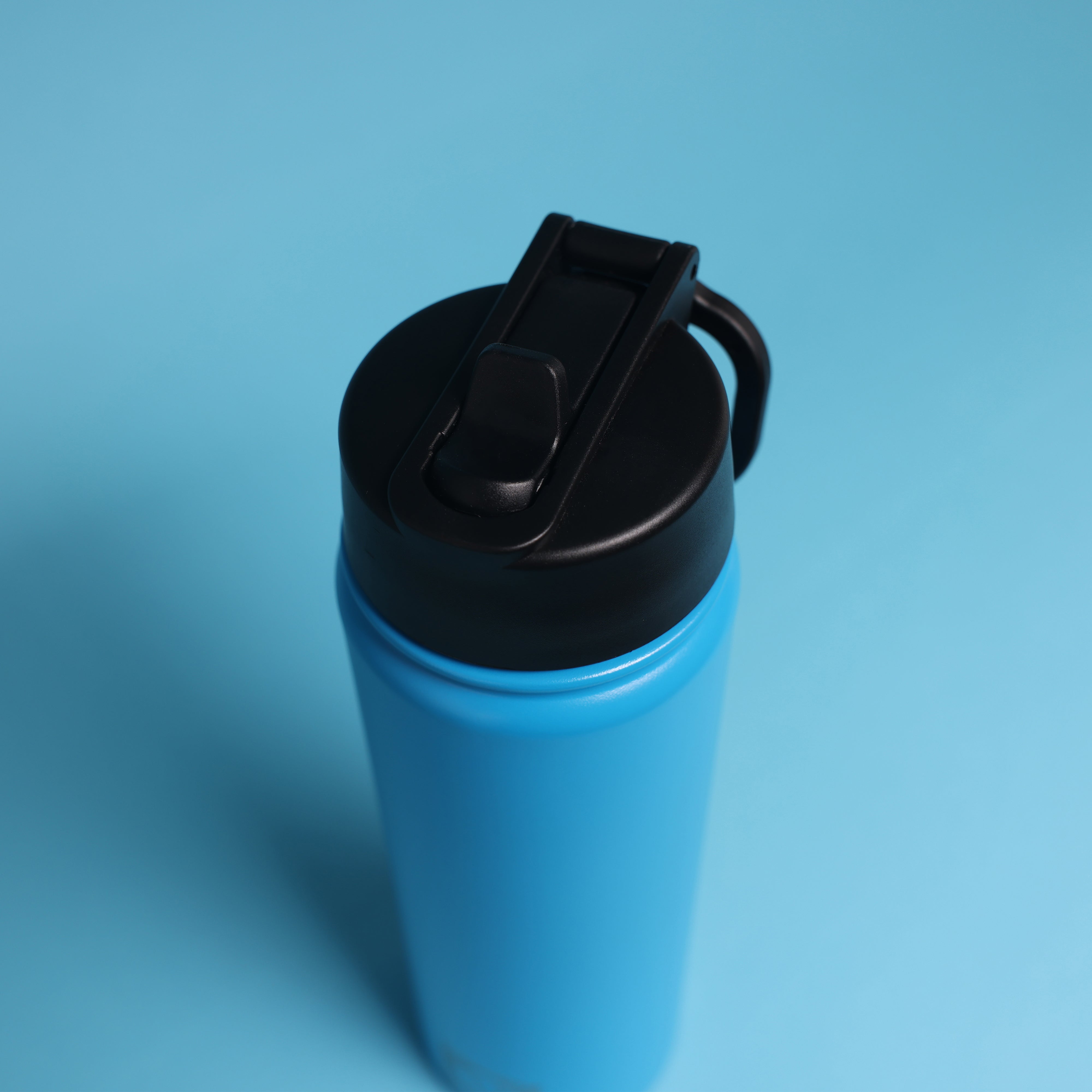 Versai Blue Stainless Steel Straw Water Bottle (500ml / 650ml / 1L)