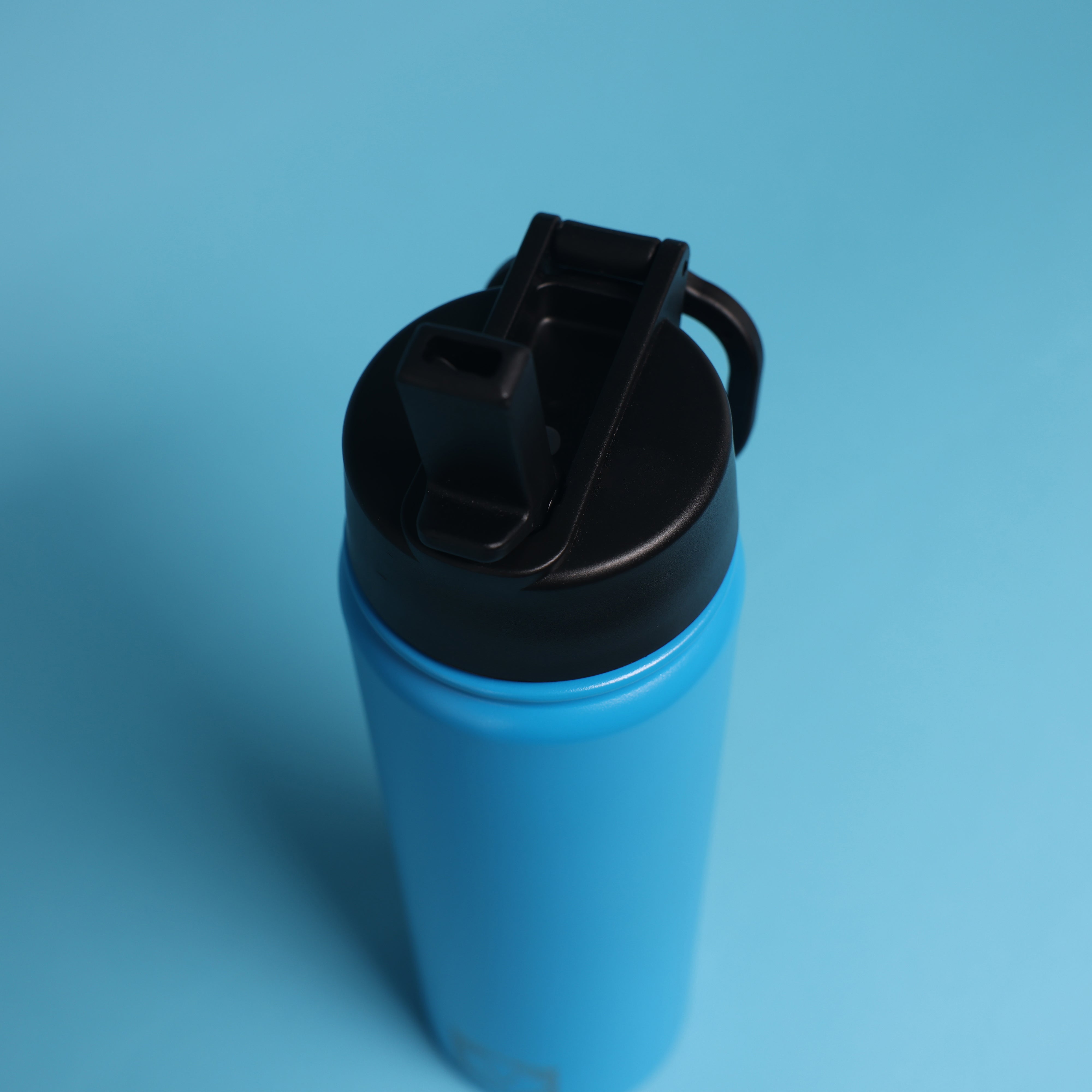 Versai Blue Stainless Steel Straw Water Bottle (500ml / 650ml / 1L)