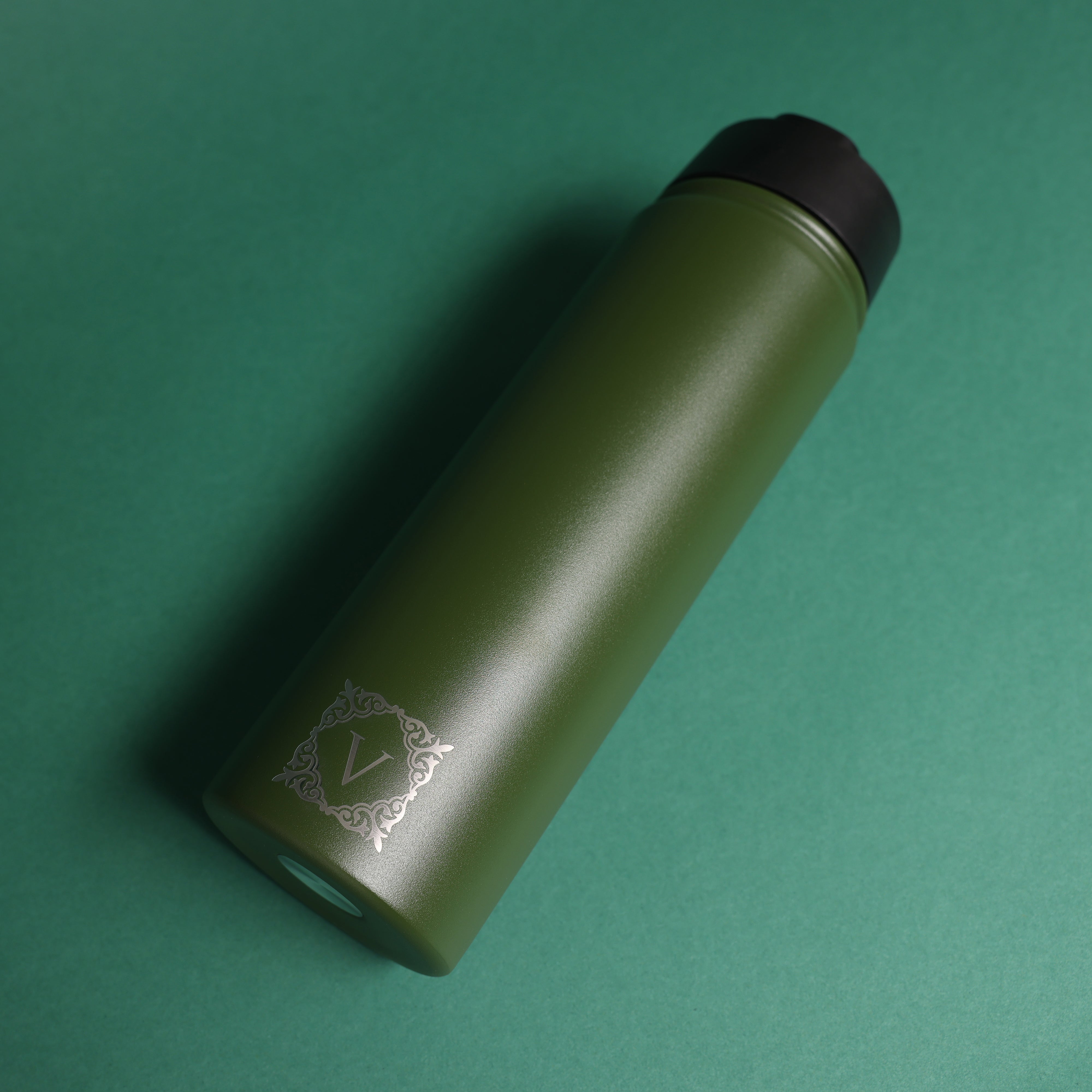 Versai Green Stainless Steel Straw Water Bottle (500ml / 650ml / 1L)
