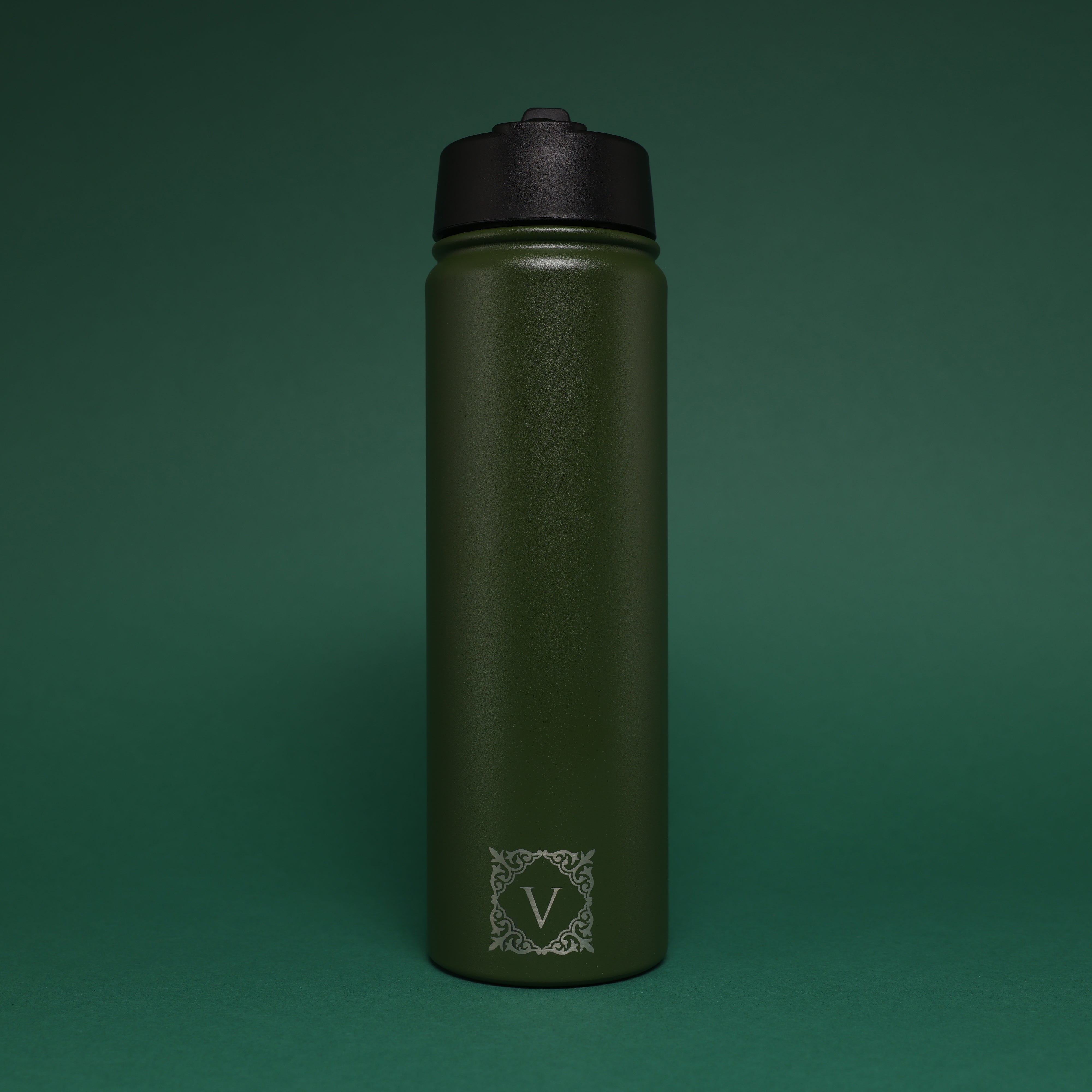Versai Green Stainless Steel Straw Water Bottle (500ml / 650ml / 1L)