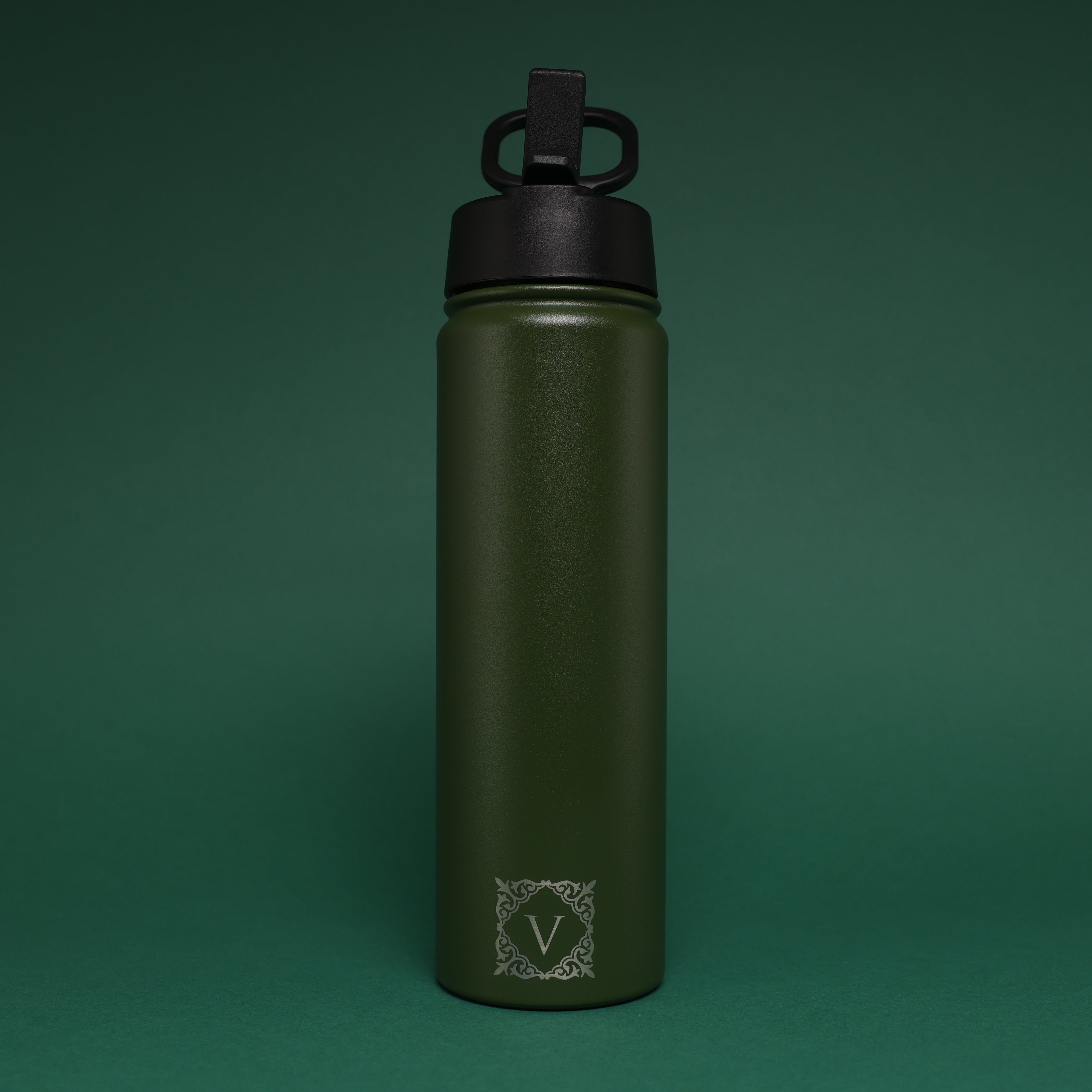 Versai Green Stainless Steel Straw Water Bottle (500ml / 650ml / 1L)