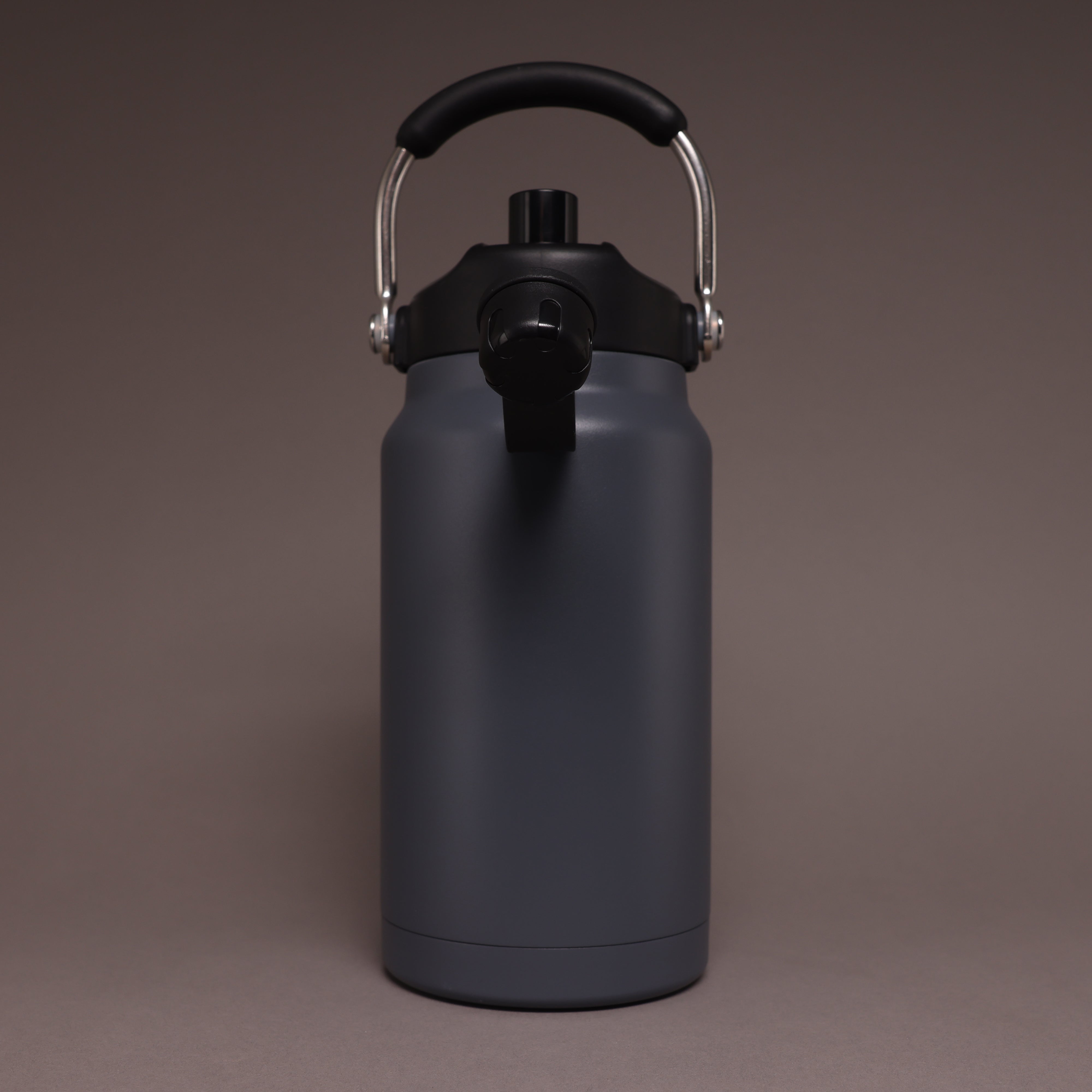 Versai 1L / 1.5L / 2.2L Grey Stainless Steel Straw Spout Water Bottle