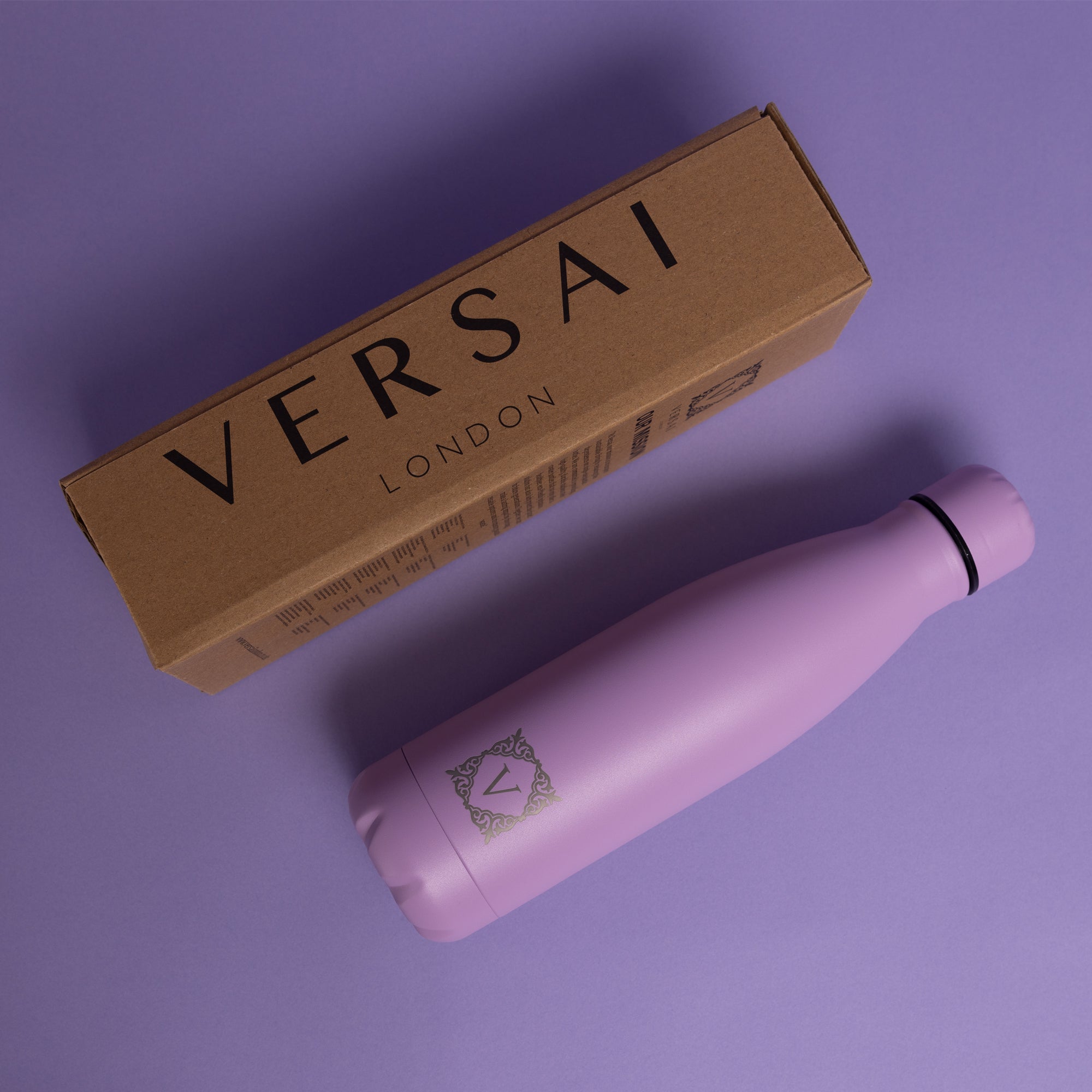Purple Versai Stainless Steel Water Bottle 500ml