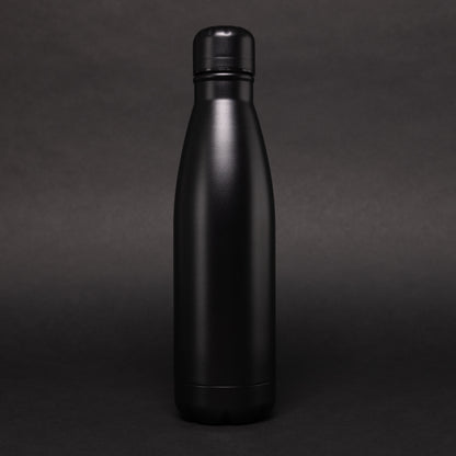 Black Versai Stainless Steel Water Bottle 500ml