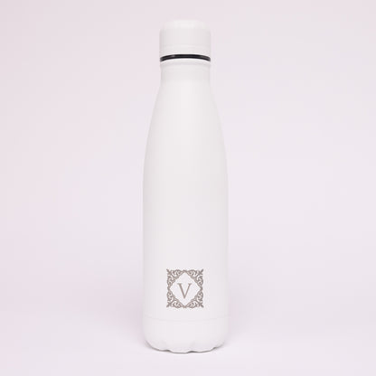 White Versai Stainless Steel Water Bottle 500ml