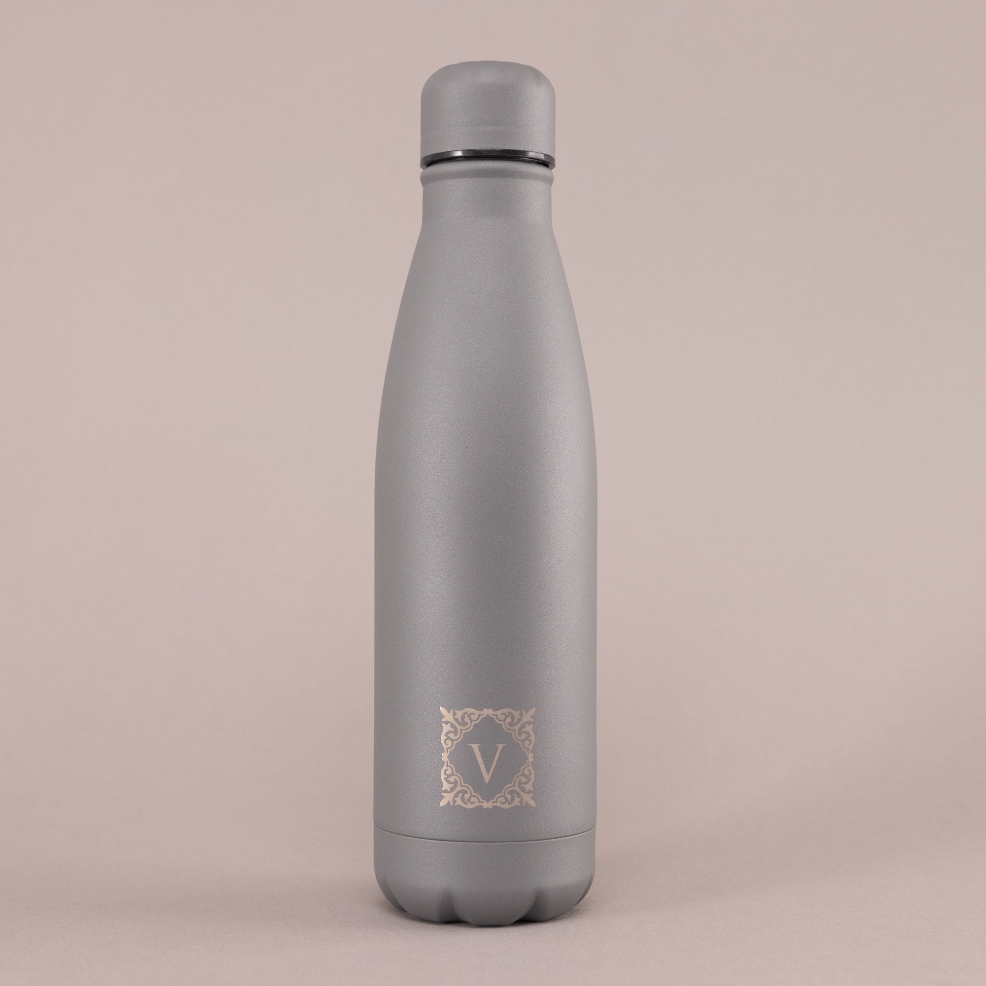 Grey Versai Stainless Steel Water Bottle 500ml