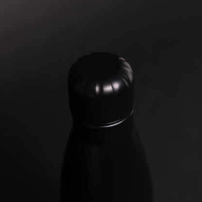 Black Versai Stainless Steel Water Bottle 500ml