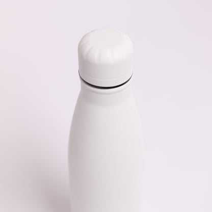 White Versai Stainless Steel Water Bottle 500ml