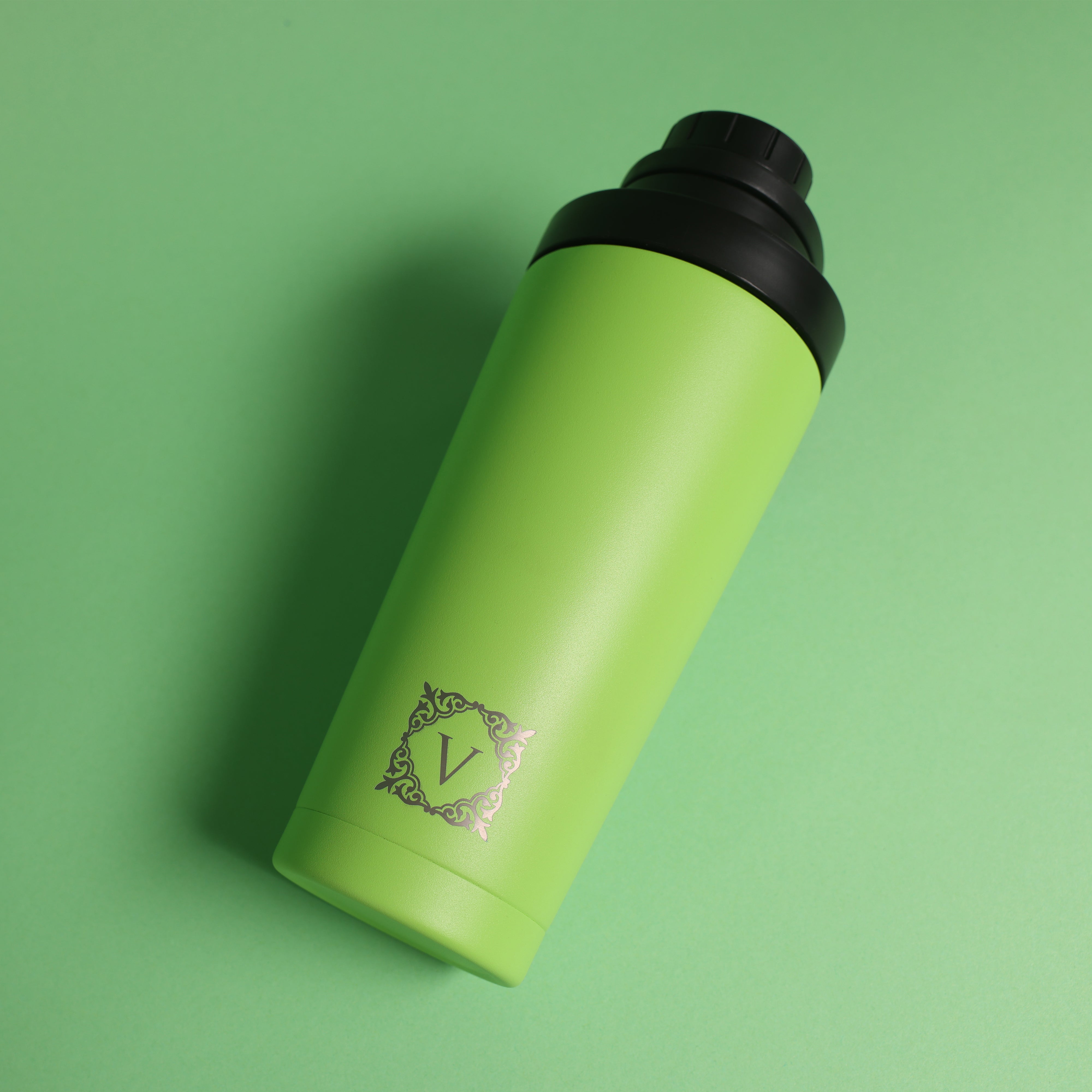 Versai Green Stainless Steel Protein Shaker 750ml