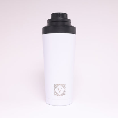 Versai White Stainless Steel Protein Shaker 750ml