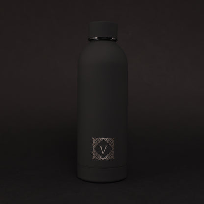Versai Black Stainless Steel Water Bottle 500ml - 750ml - 1L