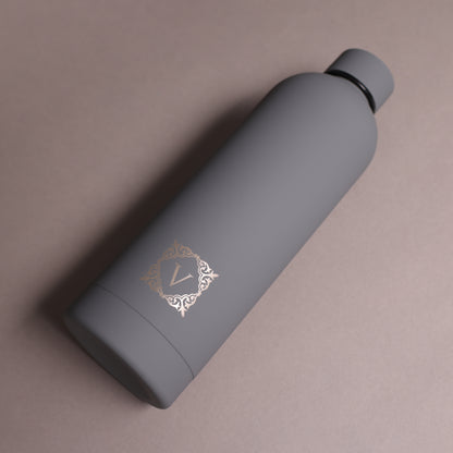 Versai Grey Stainless Steel Water Bottle 500ml - 750ml - 1L