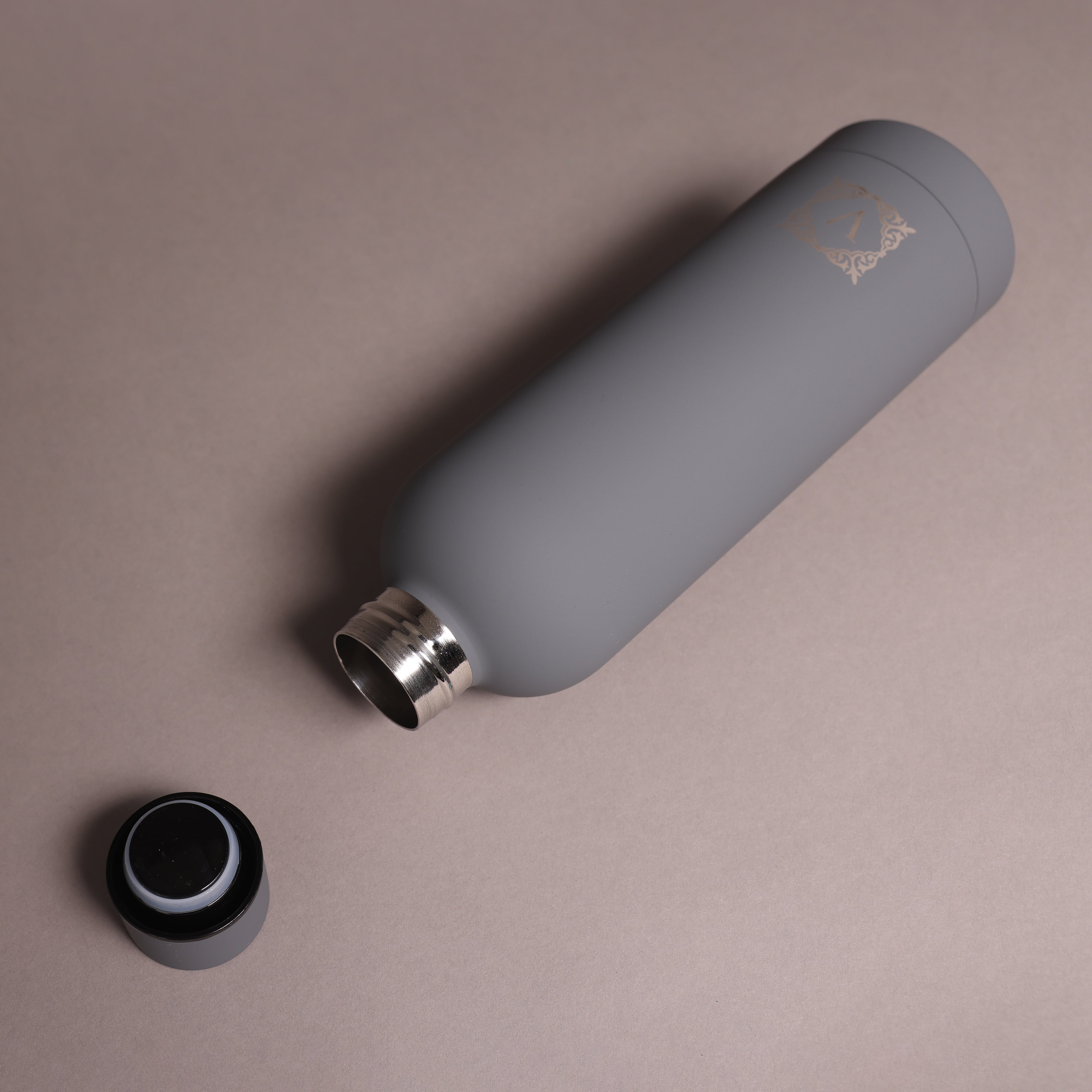 Versai Grey Stainless Steel Water Bottle 500ml - 750ml - 1L