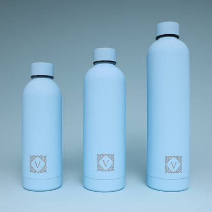 Versai Sky Blue Stainless Steel Water Bottle 500ml - 750ml - 1L