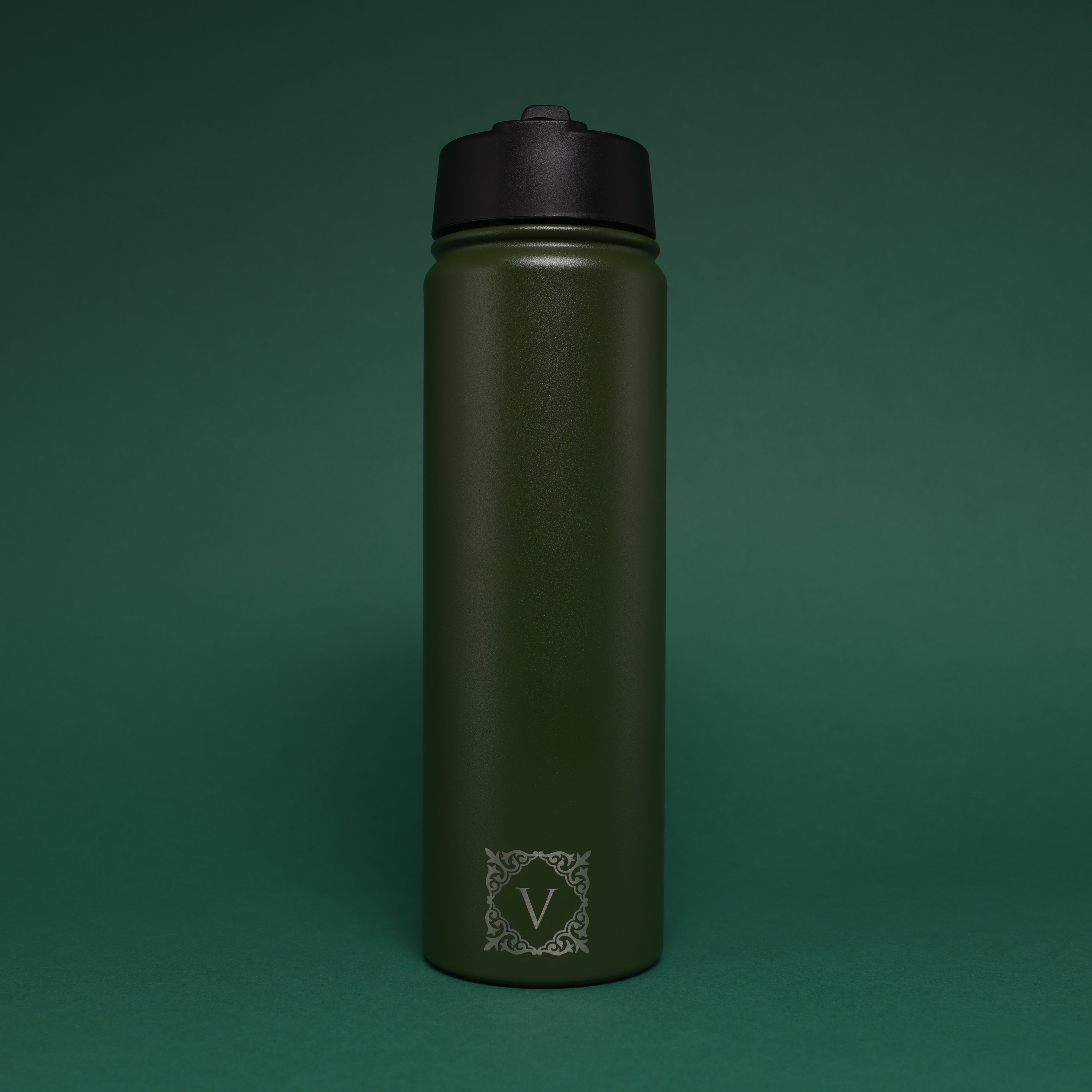 Versai Green Stainless Steel Straw Water Bottle (500ml / 650ml / 1L)
