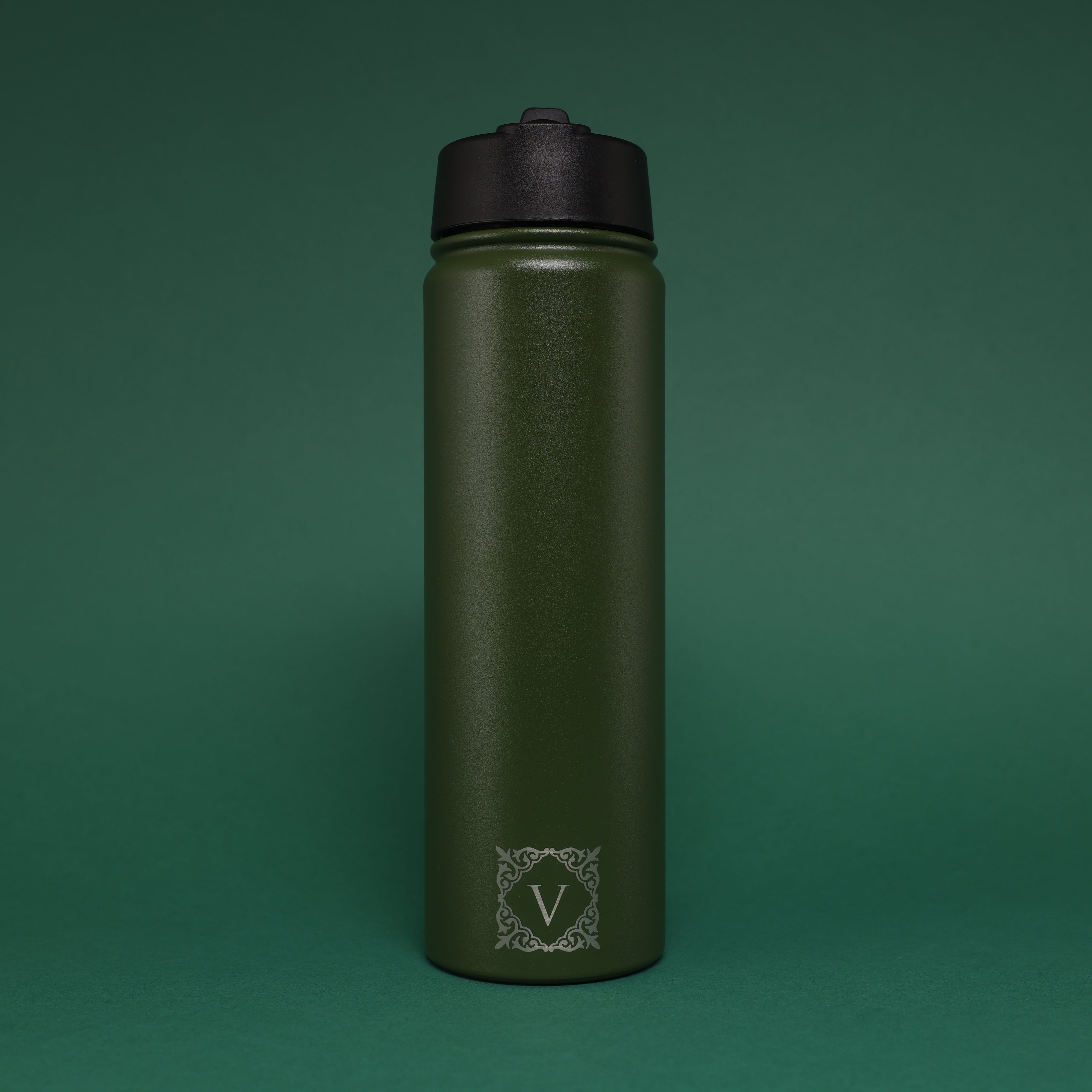 Versai Green Stainless Steel Straw Water Bottle (500ml / 650ml / 1L)