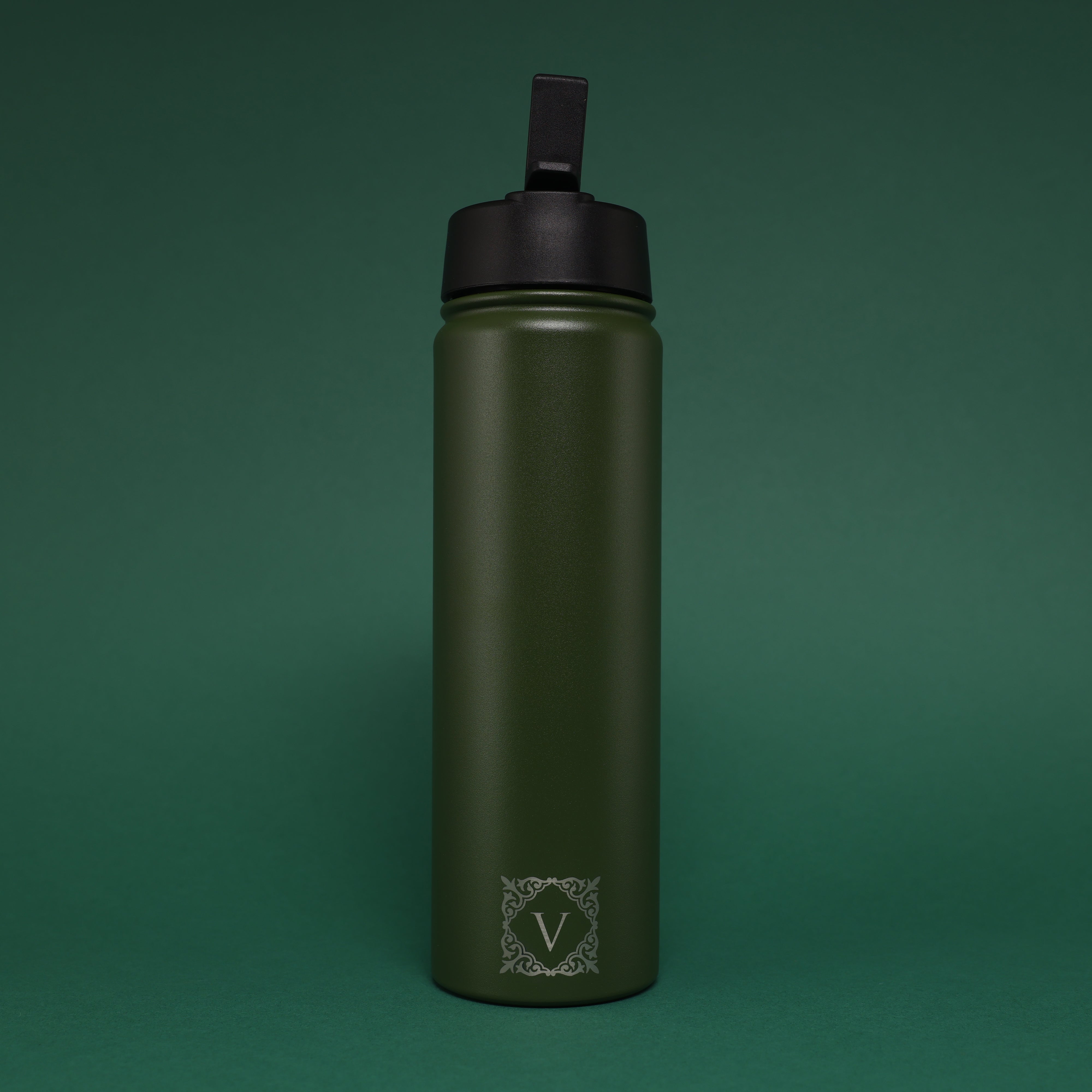 Versai Green Stainless Steel Straw Water Bottle (500ml / 650ml / 1L)