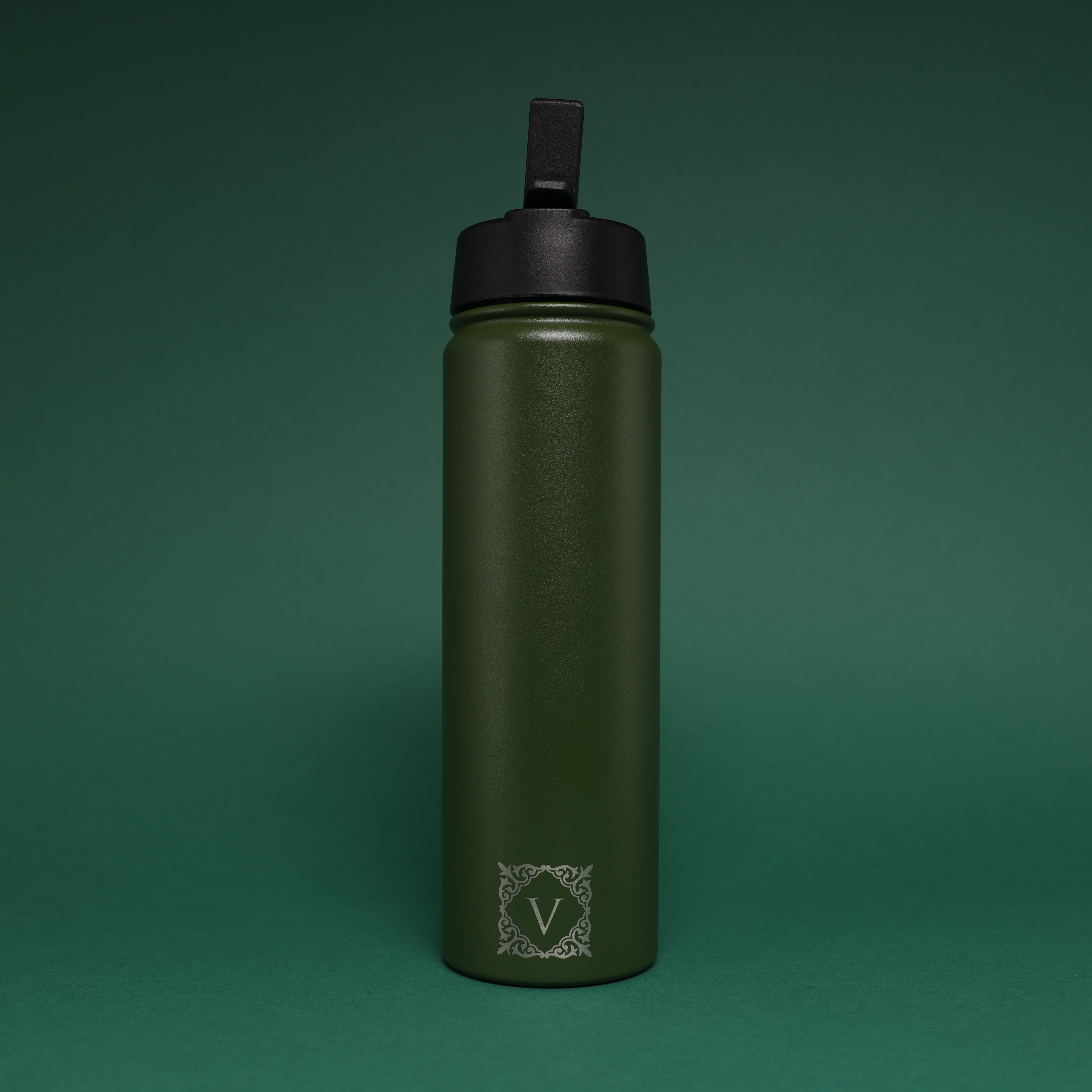 Versai Green Stainless Steel Straw Water Bottle (500ml / 650ml / 1L)