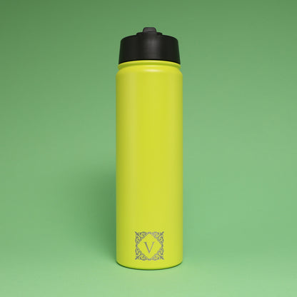 Versai Lime Green Stainless Steel Straw Water Bottle (500ml / 650ml / 1L)