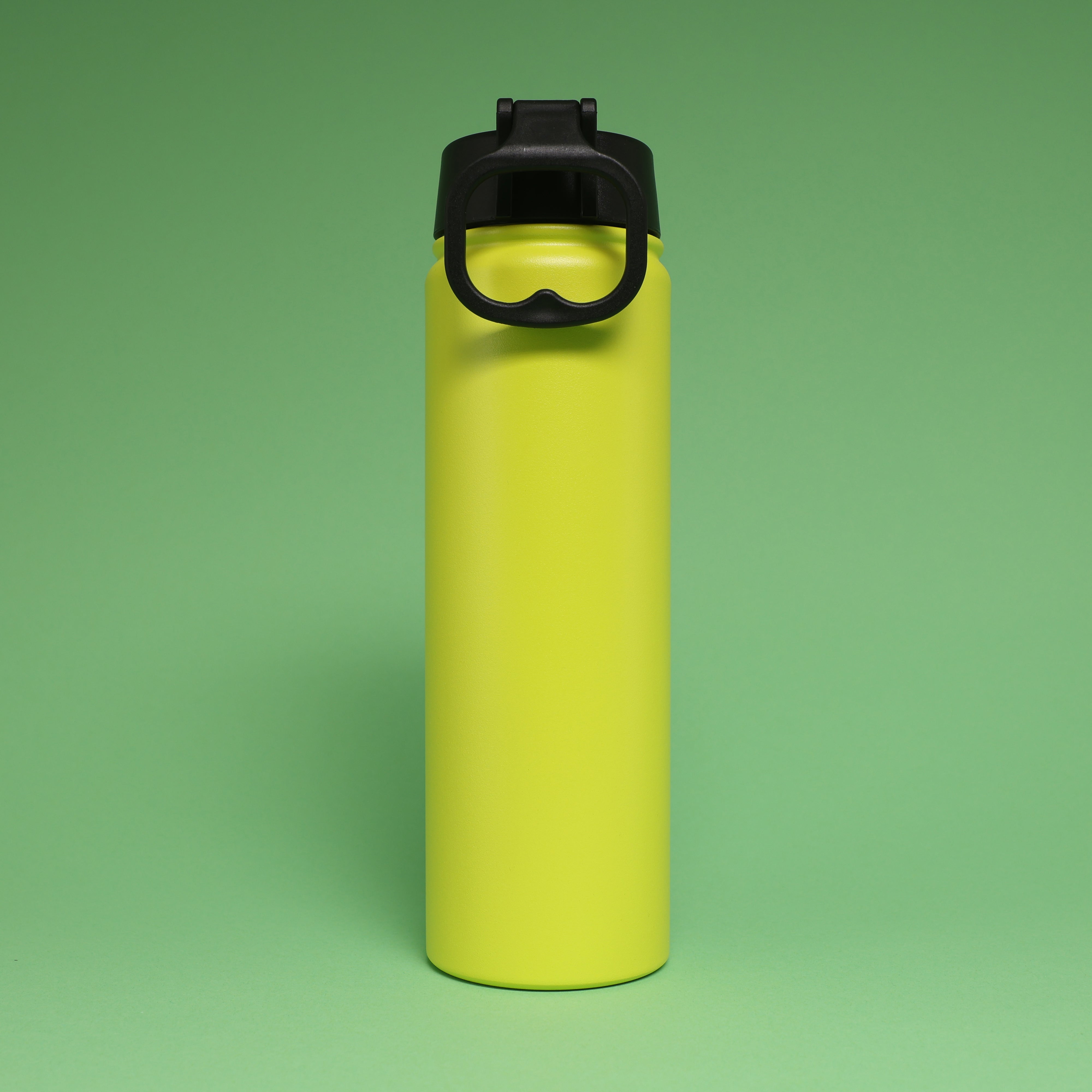 Versai Lime Green Stainless Steel Straw Water Bottle (500ml / 650ml / 1L)
