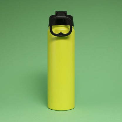 Versai Lime Green Stainless Steel Straw Water Bottle (500ml / 650ml / 1L)