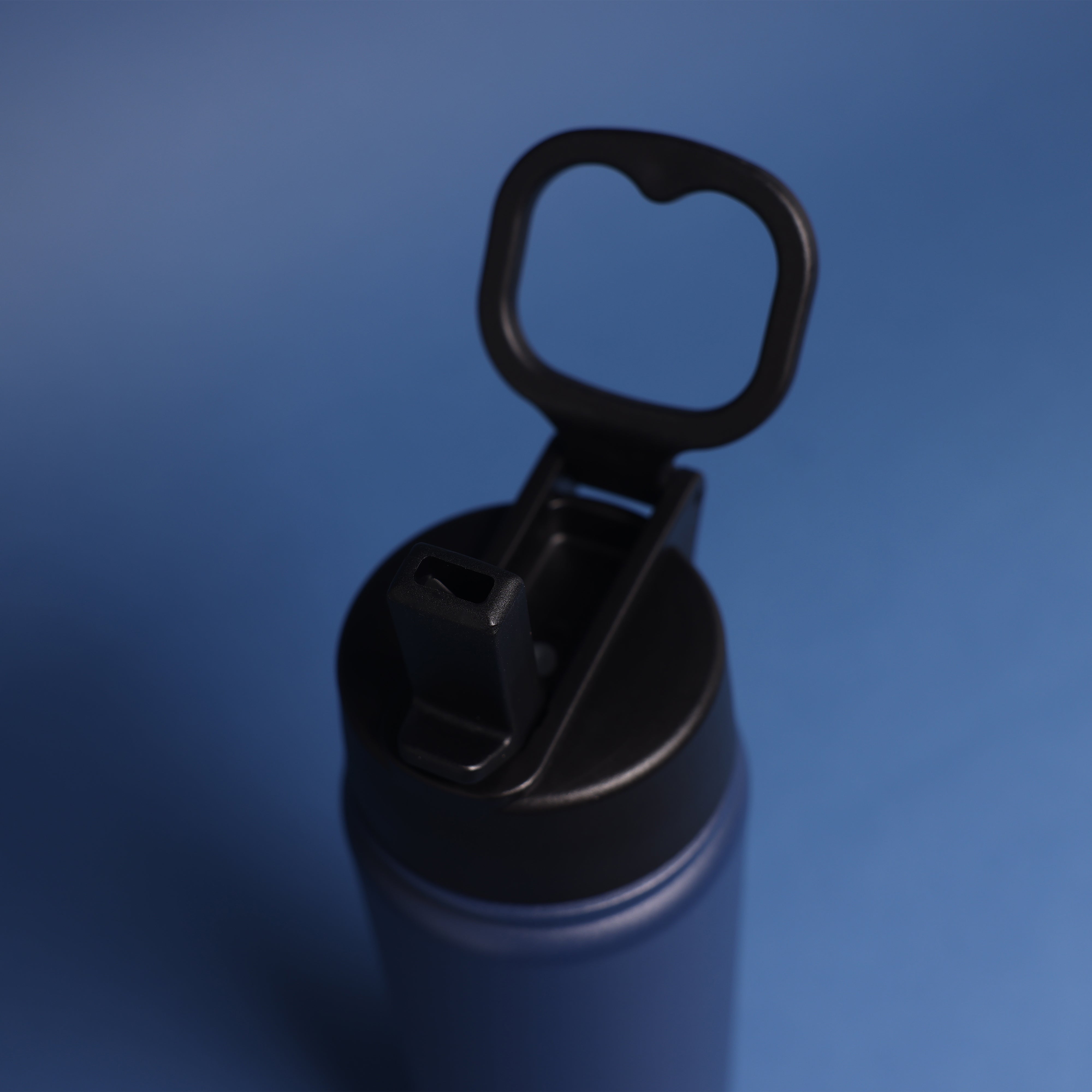 Versai Navy Blue Stainless Steel Straw Water Bottle (500ml / 650ml / 1L)