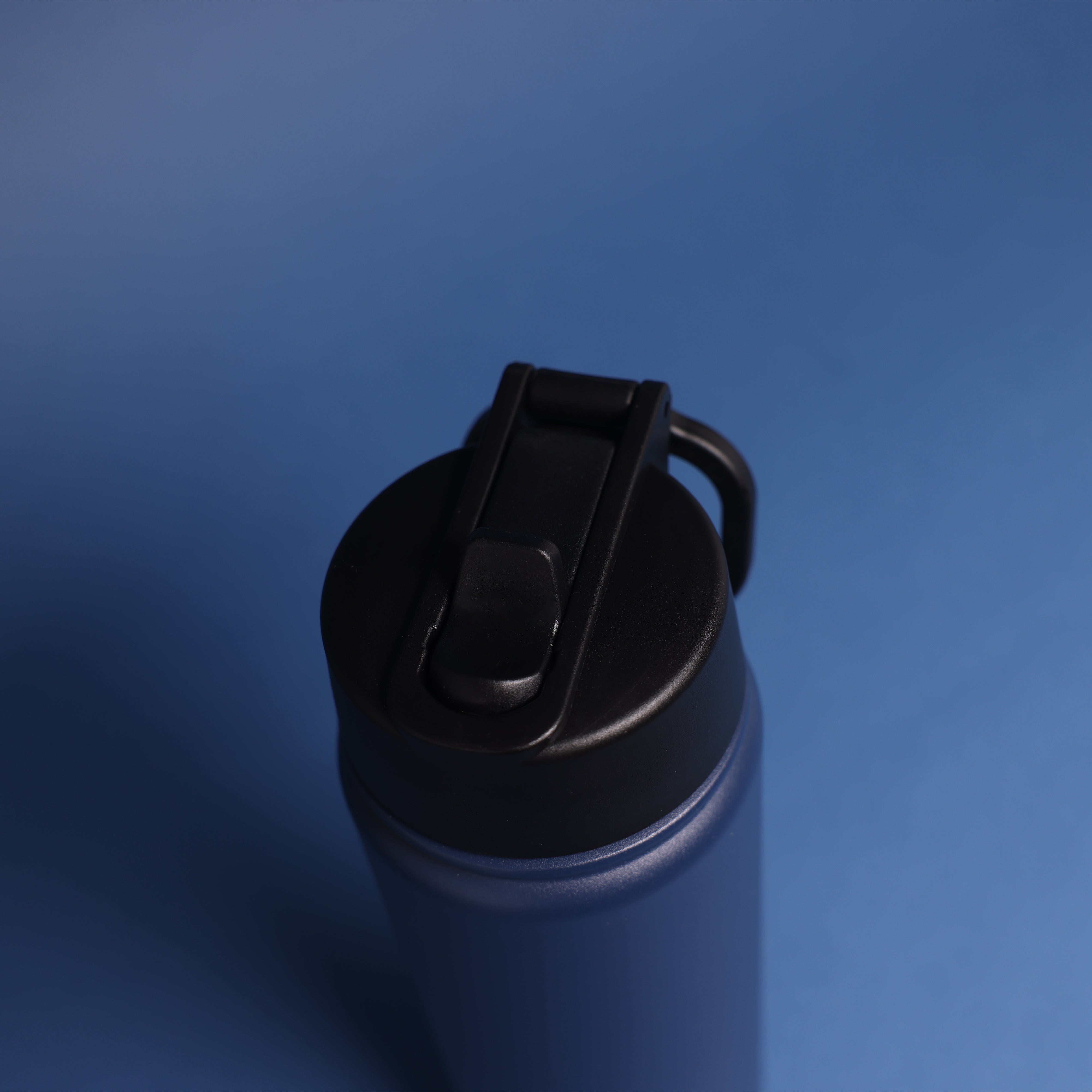 Versai Navy Blue Stainless Steel Straw Water Bottle (500ml / 650ml / 1L)