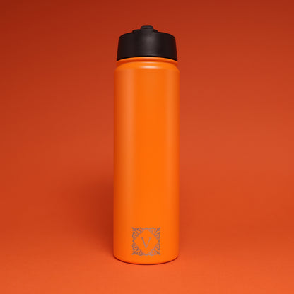 Versai Orange Stainless Steel Straw Water Bottle (500ml / 650ml / 1L)