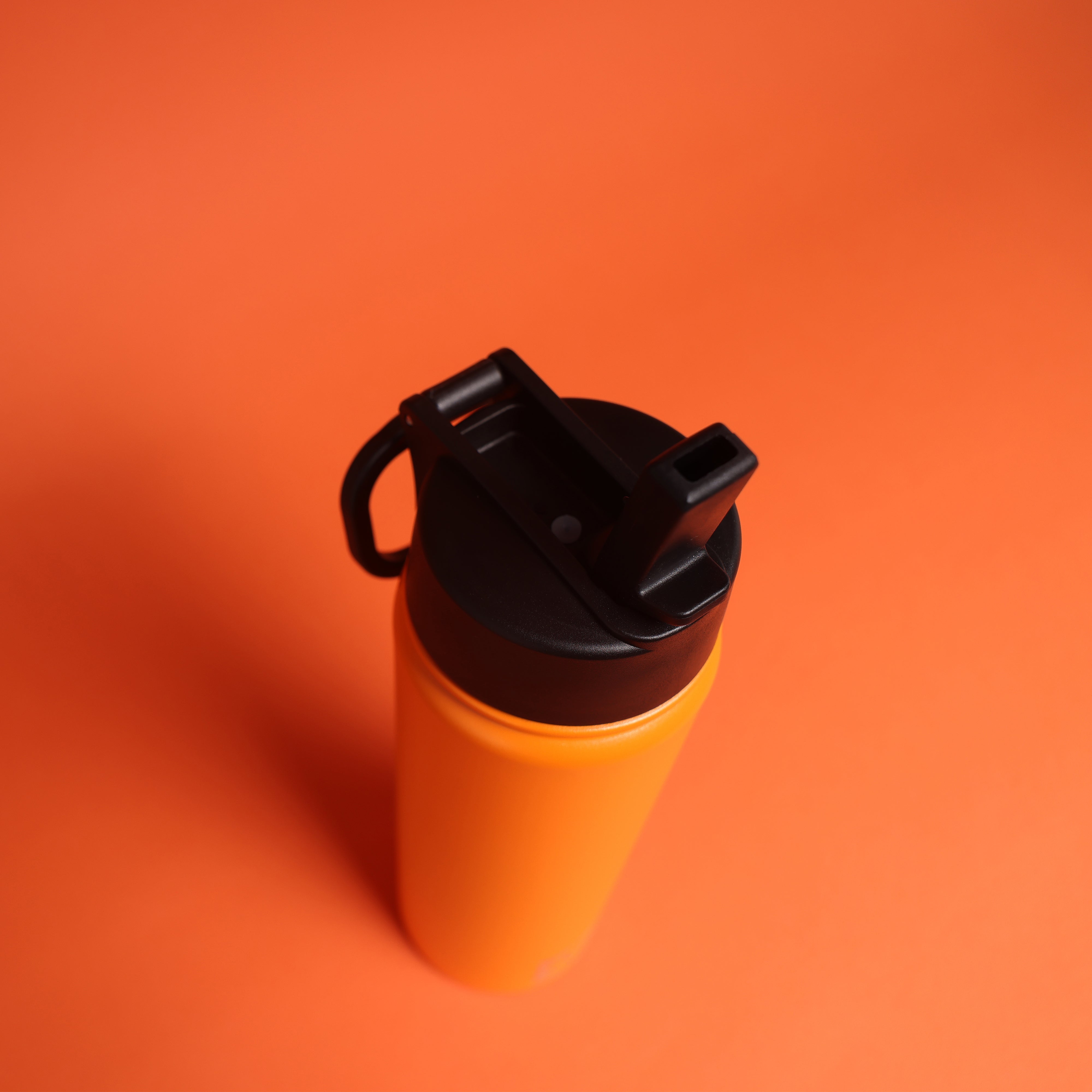 Versai Orange Stainless Steel Straw Water Bottle (500ml / 650ml / 1L)