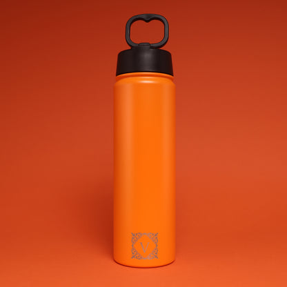 Versai Orange Stainless Steel Straw Water Bottle (500ml / 650ml / 1L)