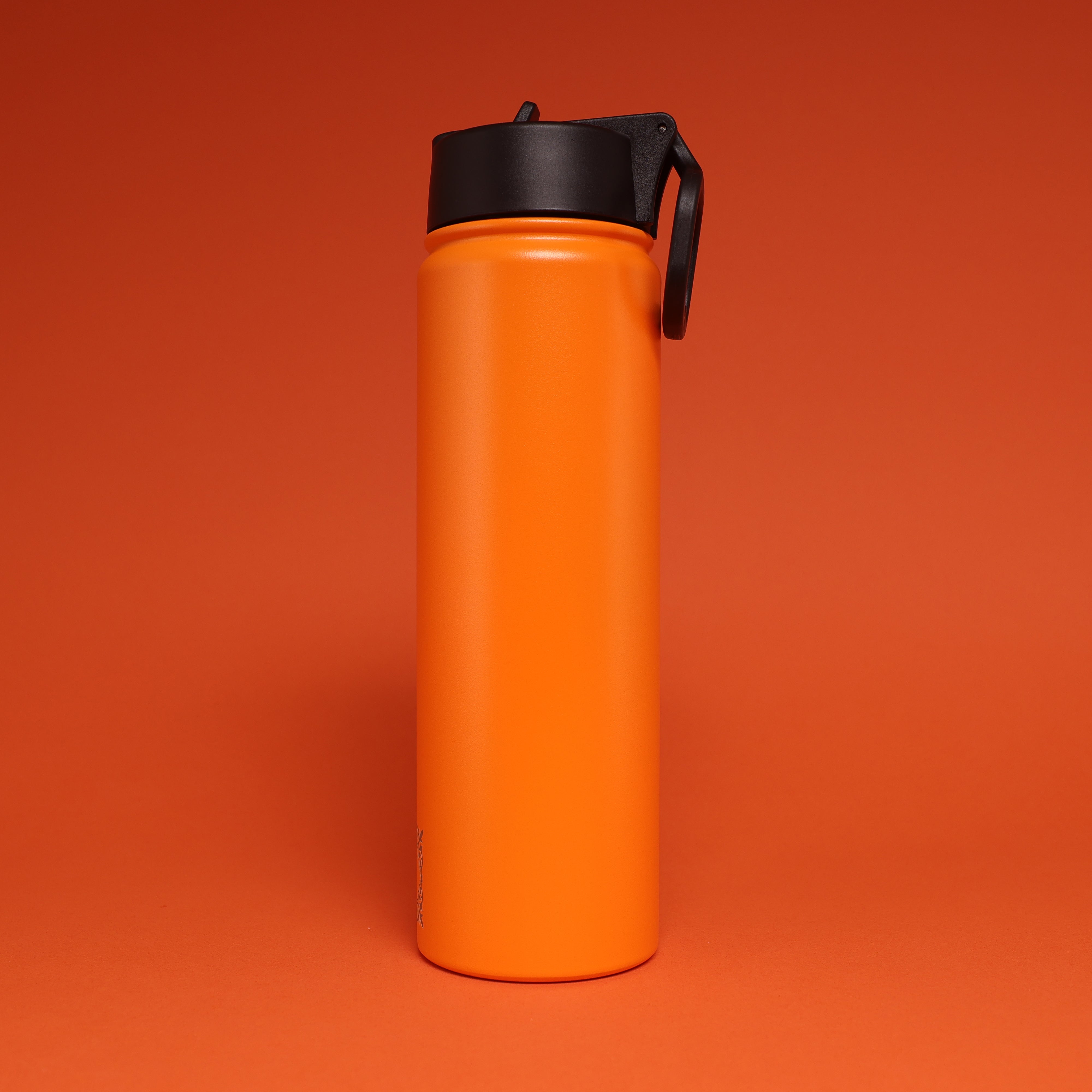 Versai Orange Stainless Steel Straw Water Bottle (500ml / 650ml / 1L)