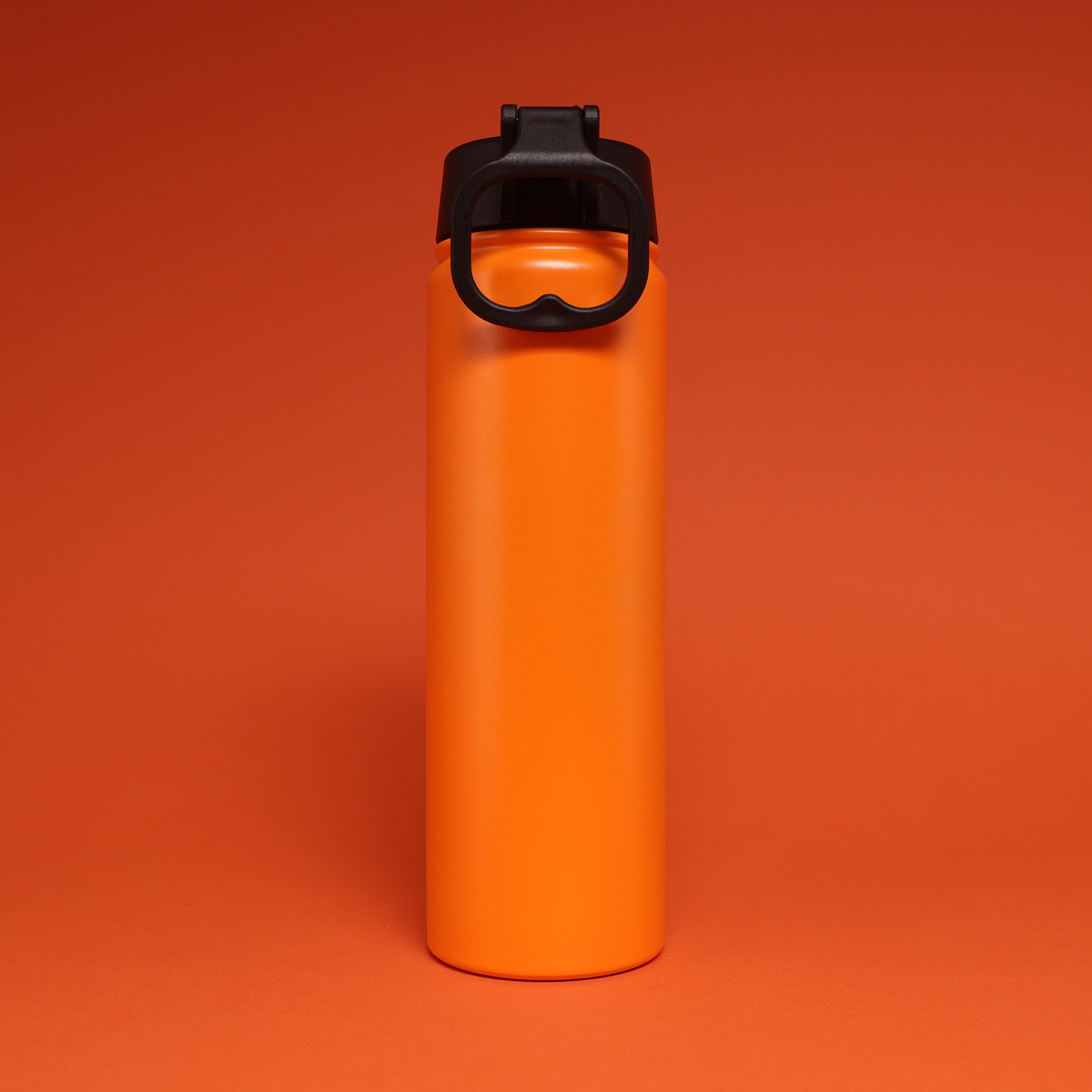 Versai Orange Stainless Steel Straw Water Bottle (500ml / 650ml / 1L)