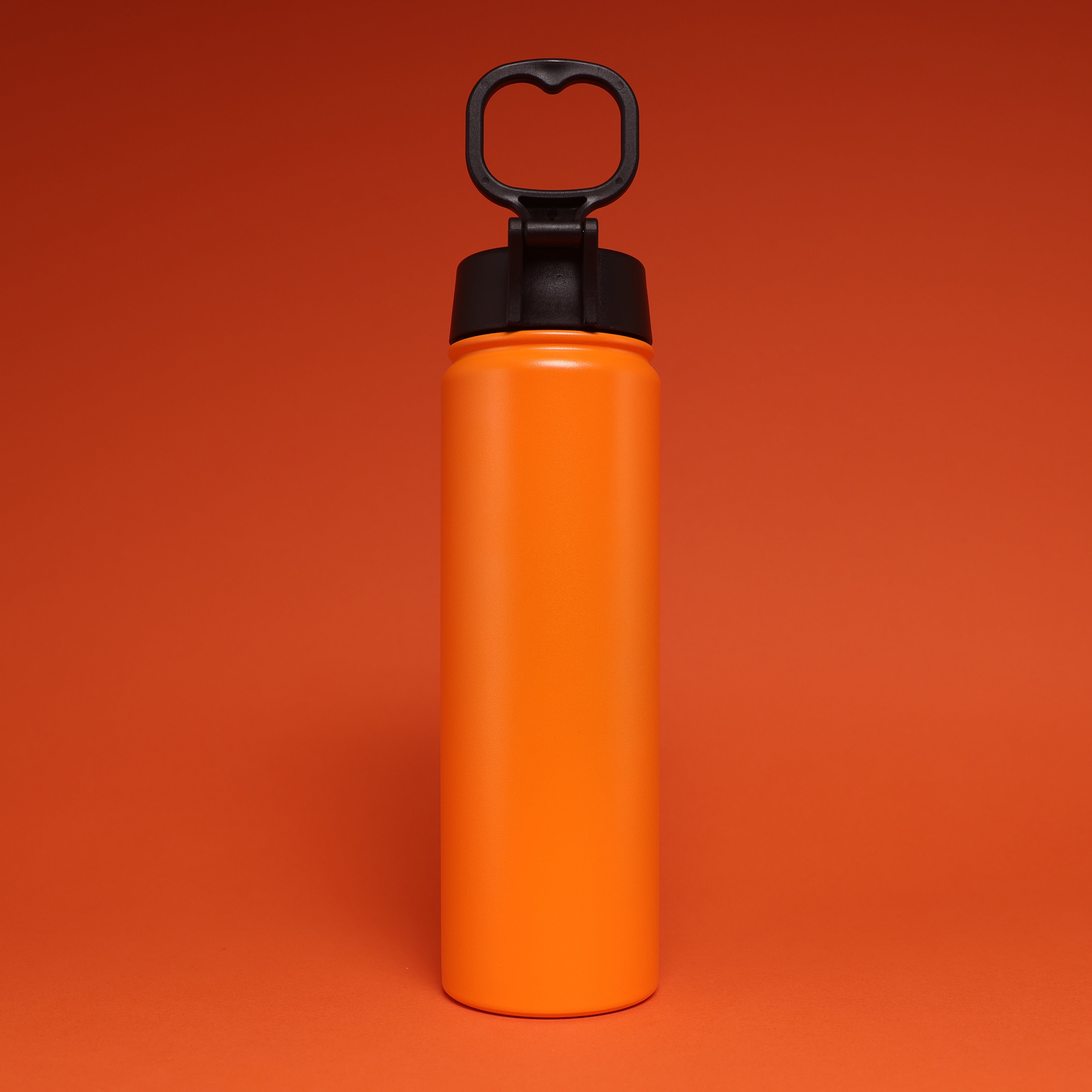 Versai Orange Stainless Steel Straw Water Bottle (500ml / 650ml / 1L)