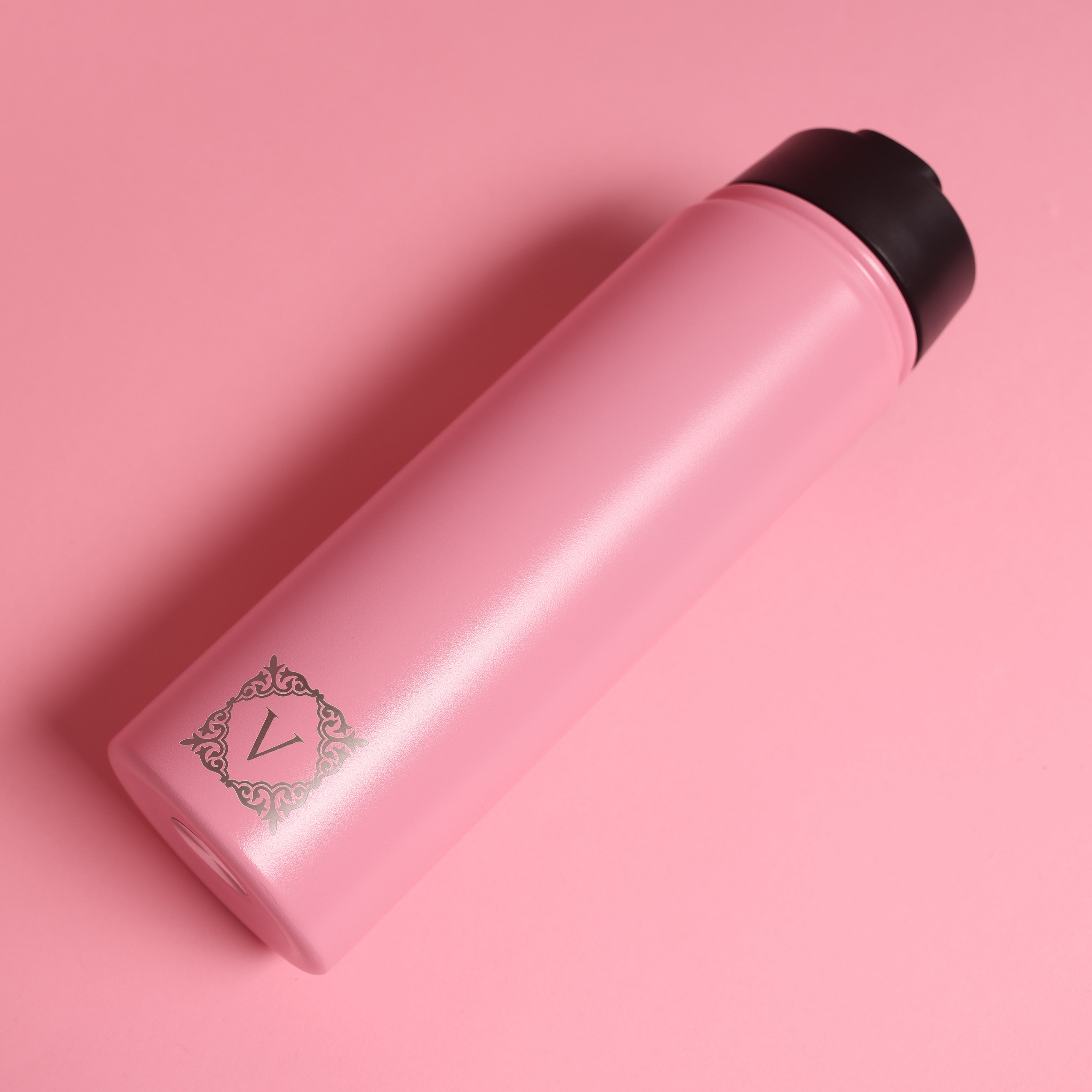 Versai Pink Stainless Steel Straw Water Bottle (500ml / 650ml / 1L)