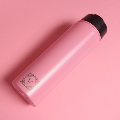 Versai Pink Stainless Steel Straw Water Bottle (500ml / 650ml / 1L)