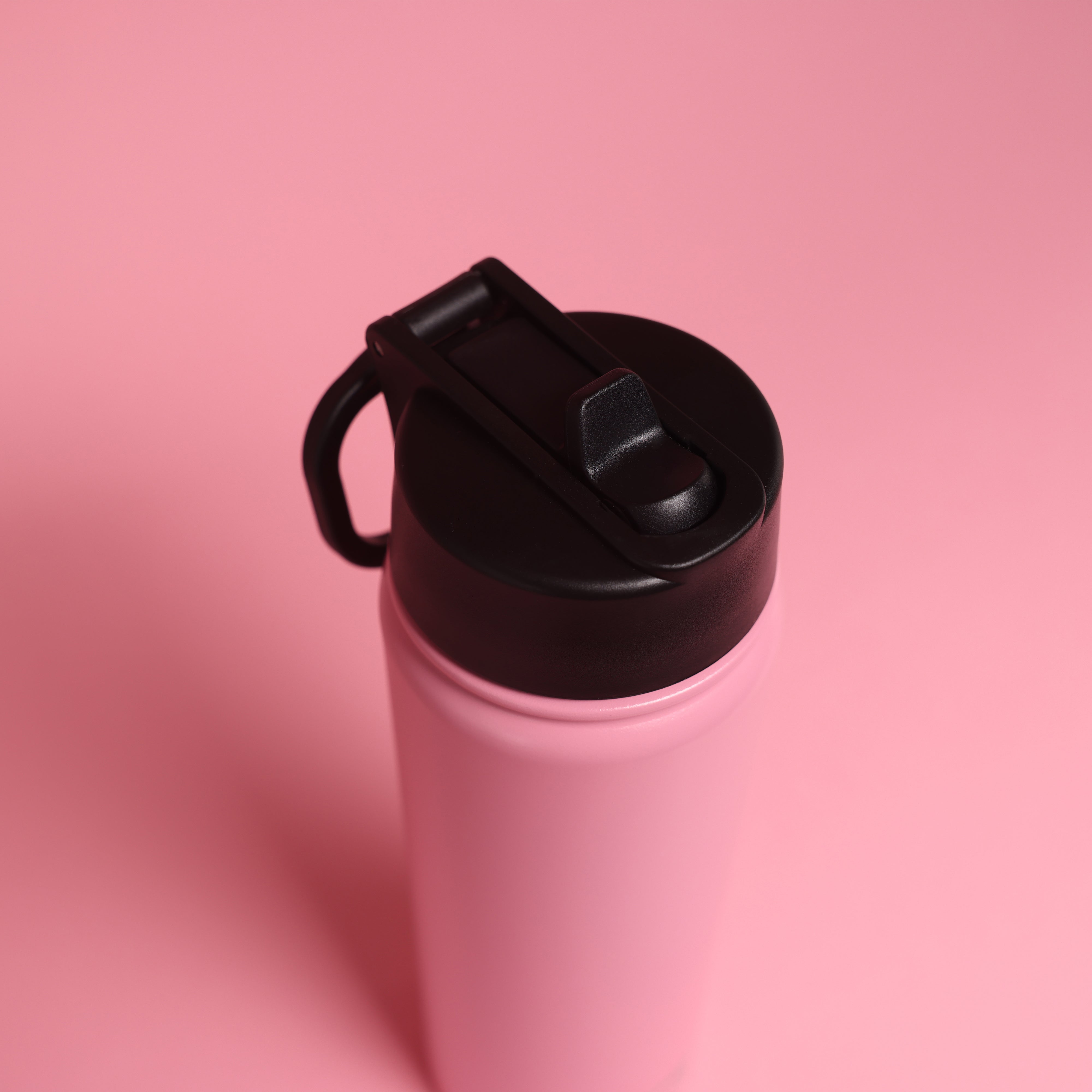 Versai Pink Stainless Steel Straw Water Bottle (500ml / 650ml / 1L)