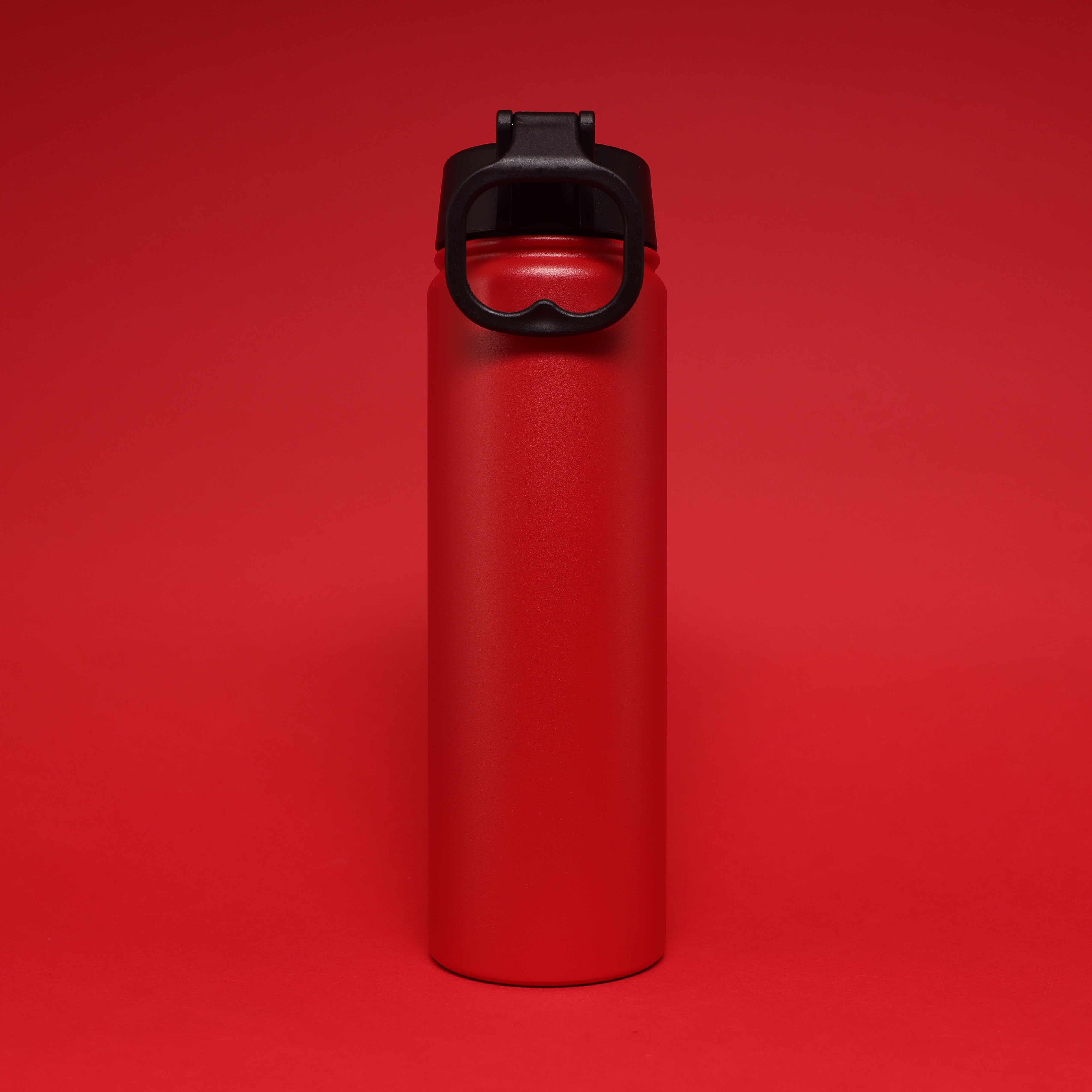 Versai Red Stainless Steel Straw Water Bottle (500ml / 650ml / 1L)