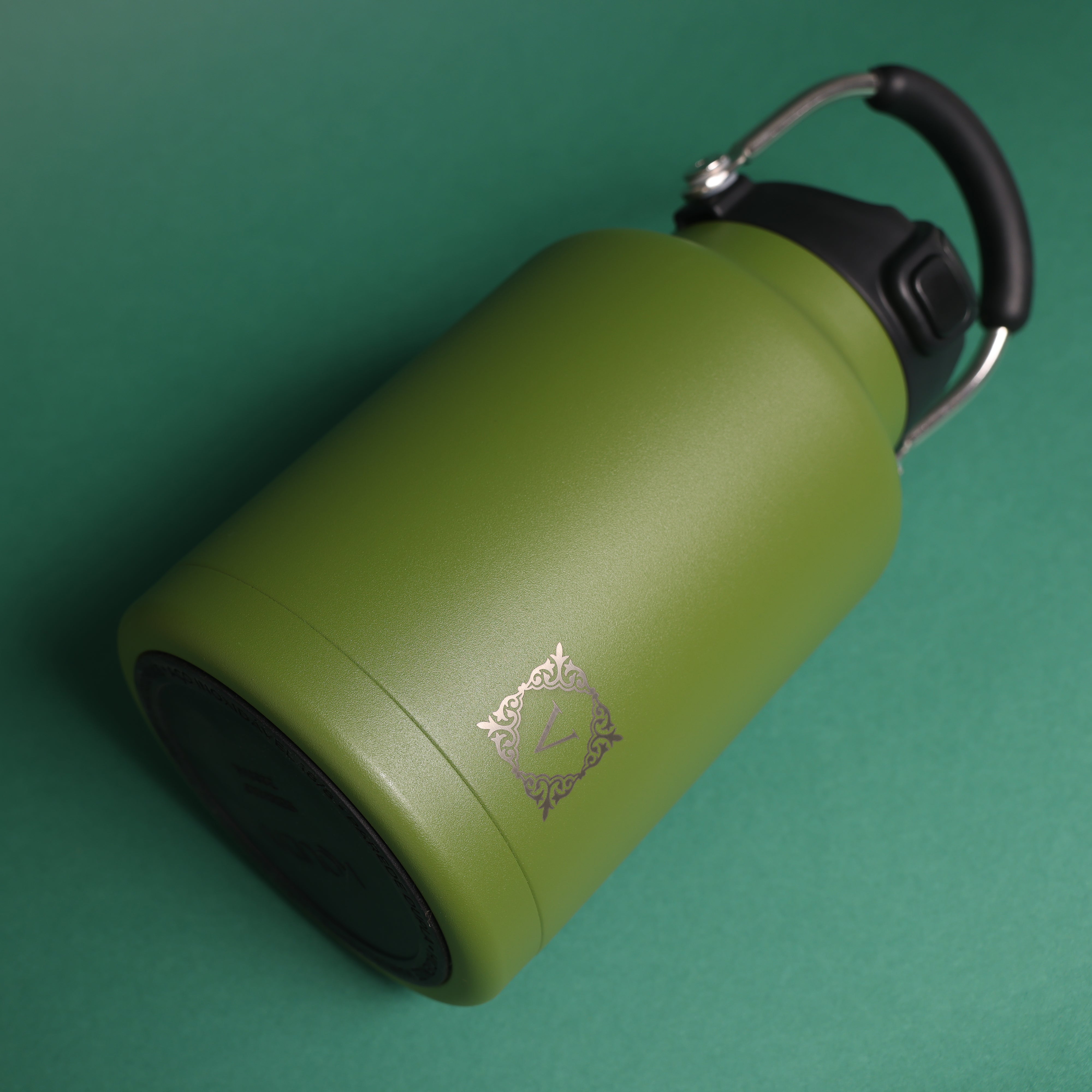 Versai 1L / 1.5L / 2.2L Green Stainless Steel Straw Spout Water Bottle
