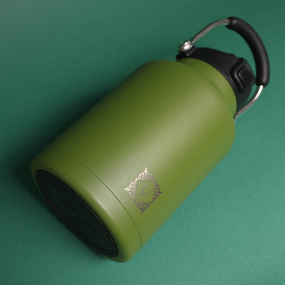 Versai 1L / 1.5L / 2.2L Green Stainless Steel Straw Spout Water Bottle